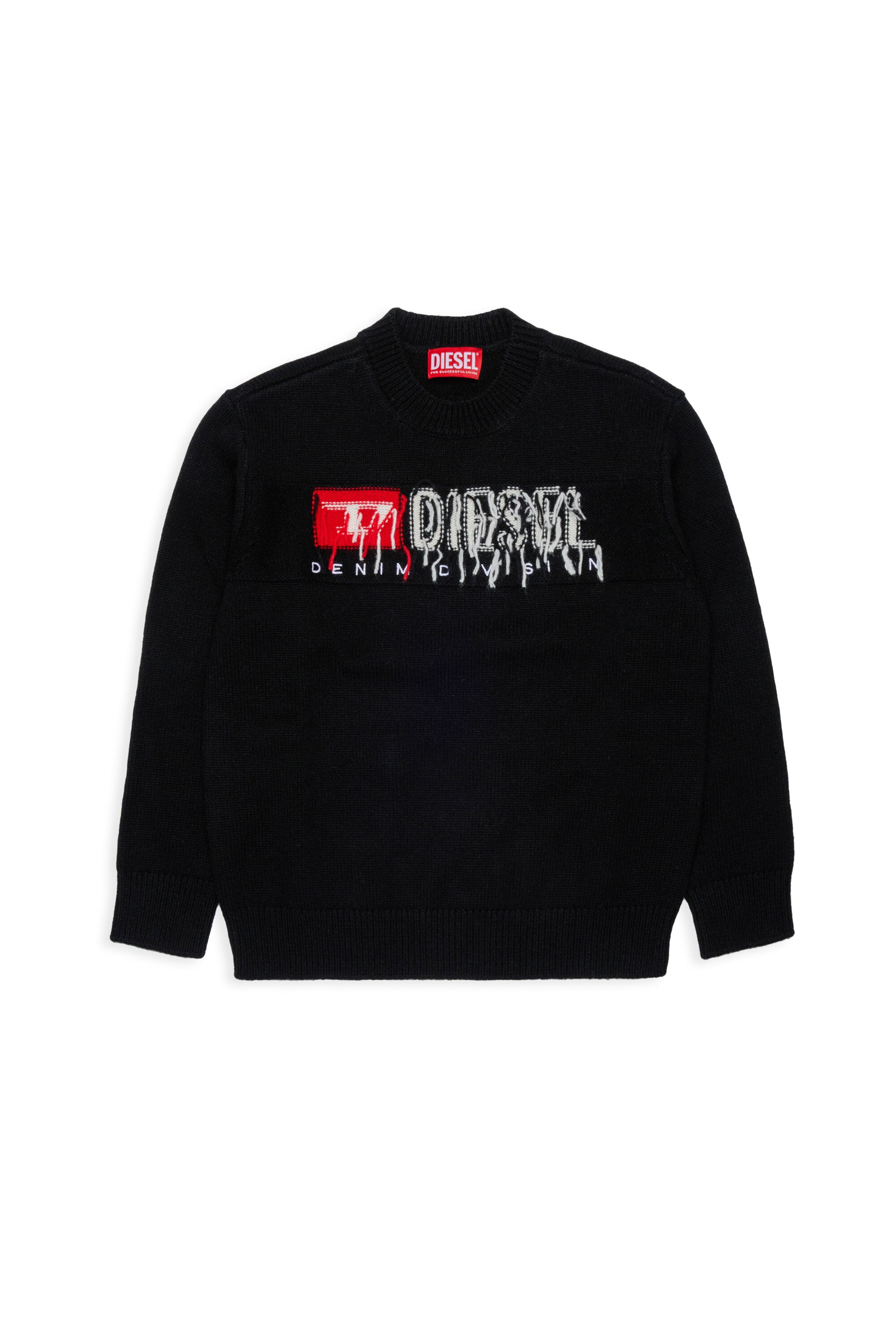 Crew-neck pullover with logo