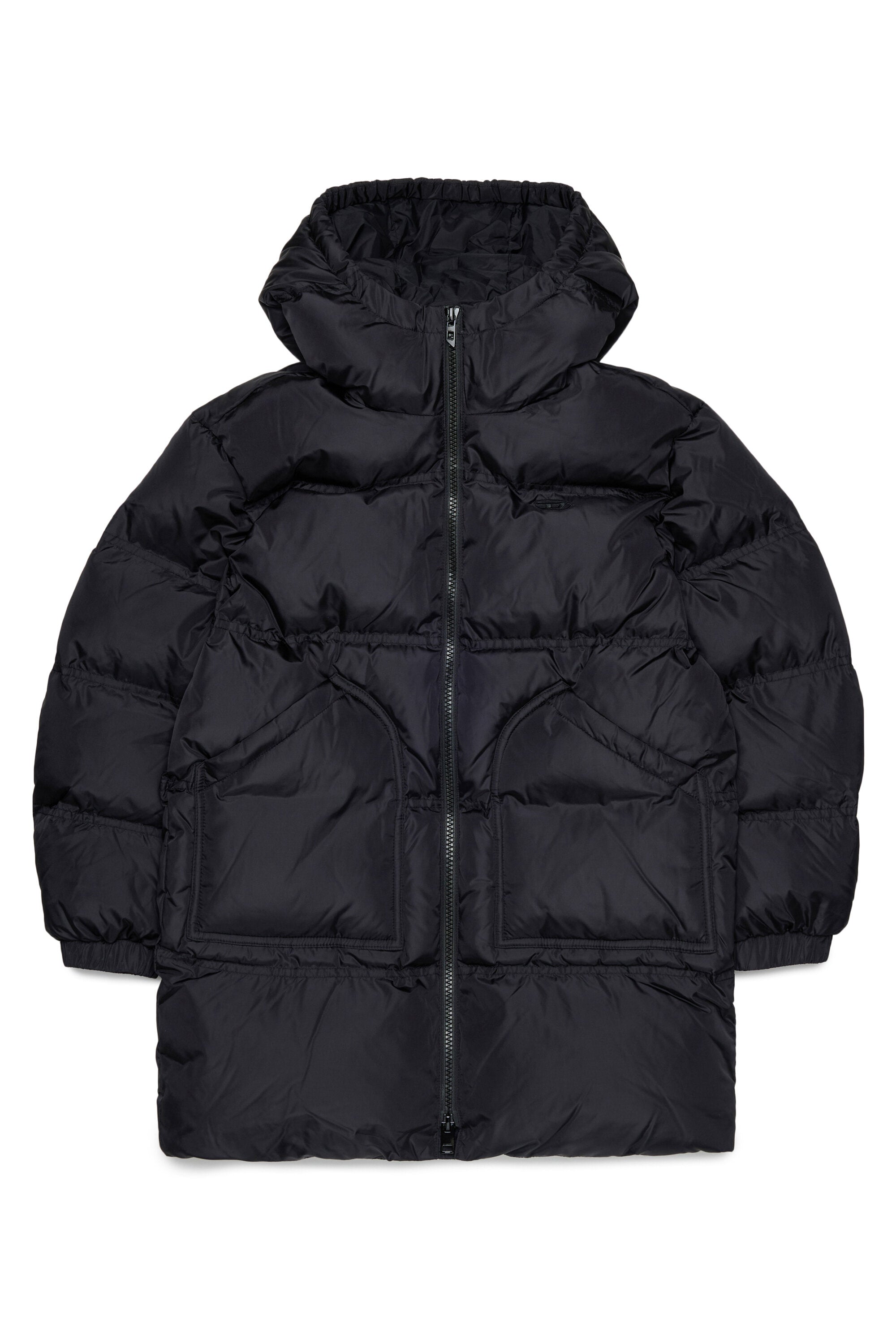 Padded jacket with logo