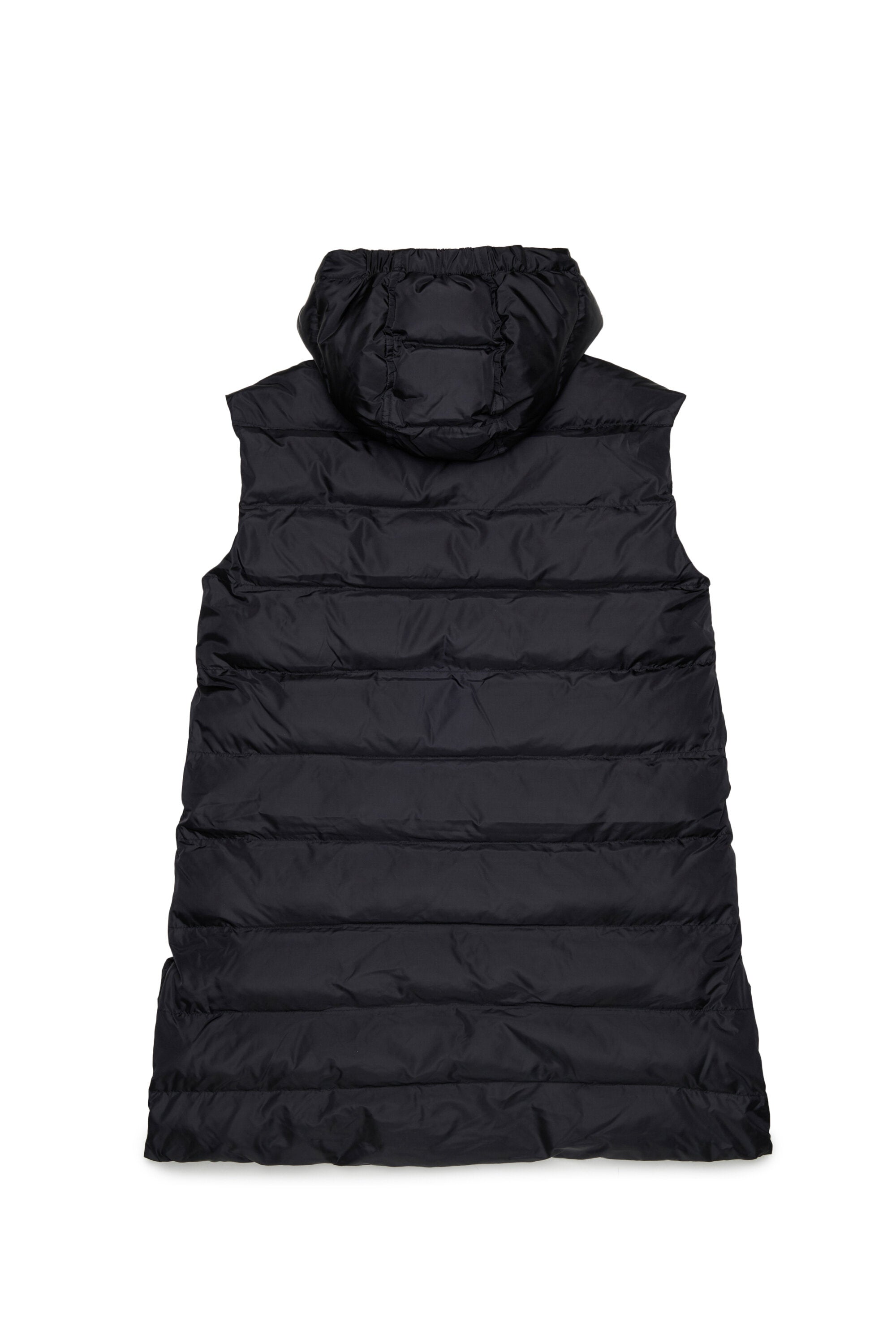 Padded jacket with printed logo