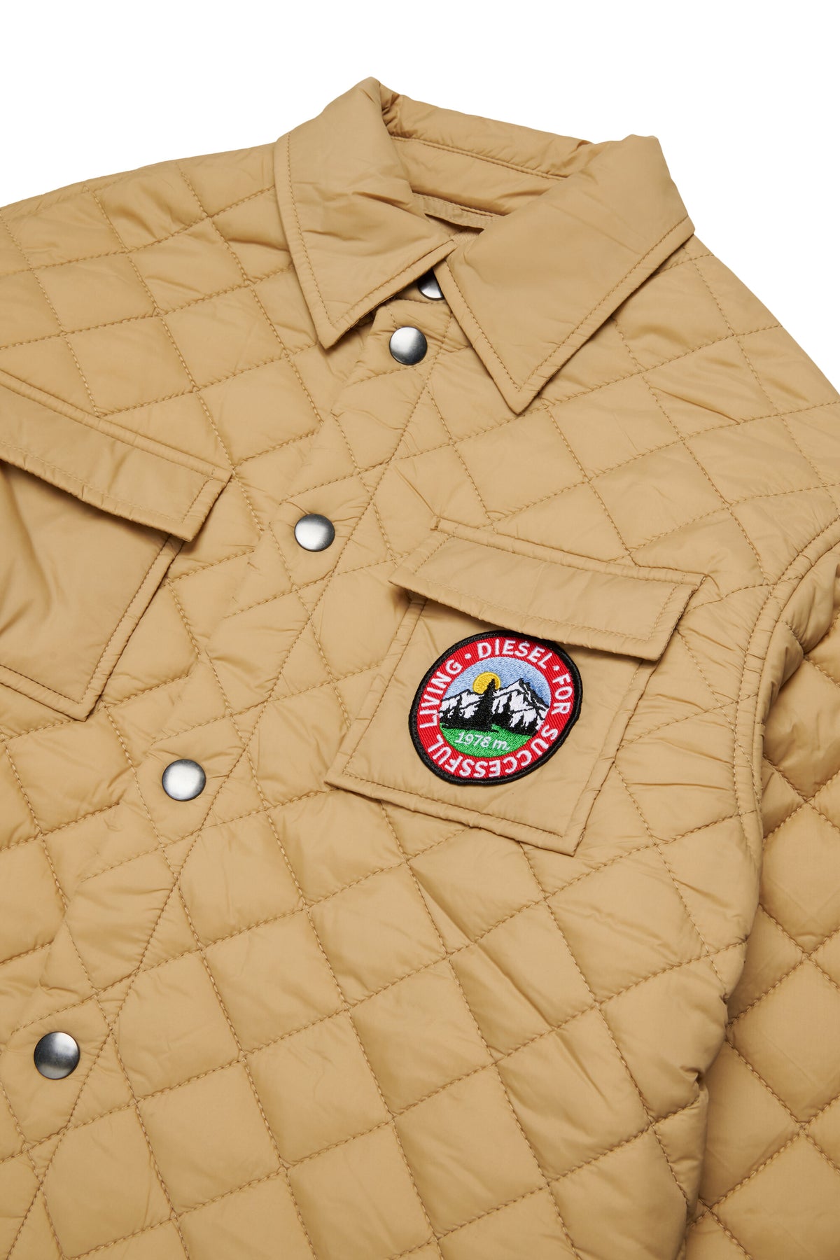 Padded jacket with logo