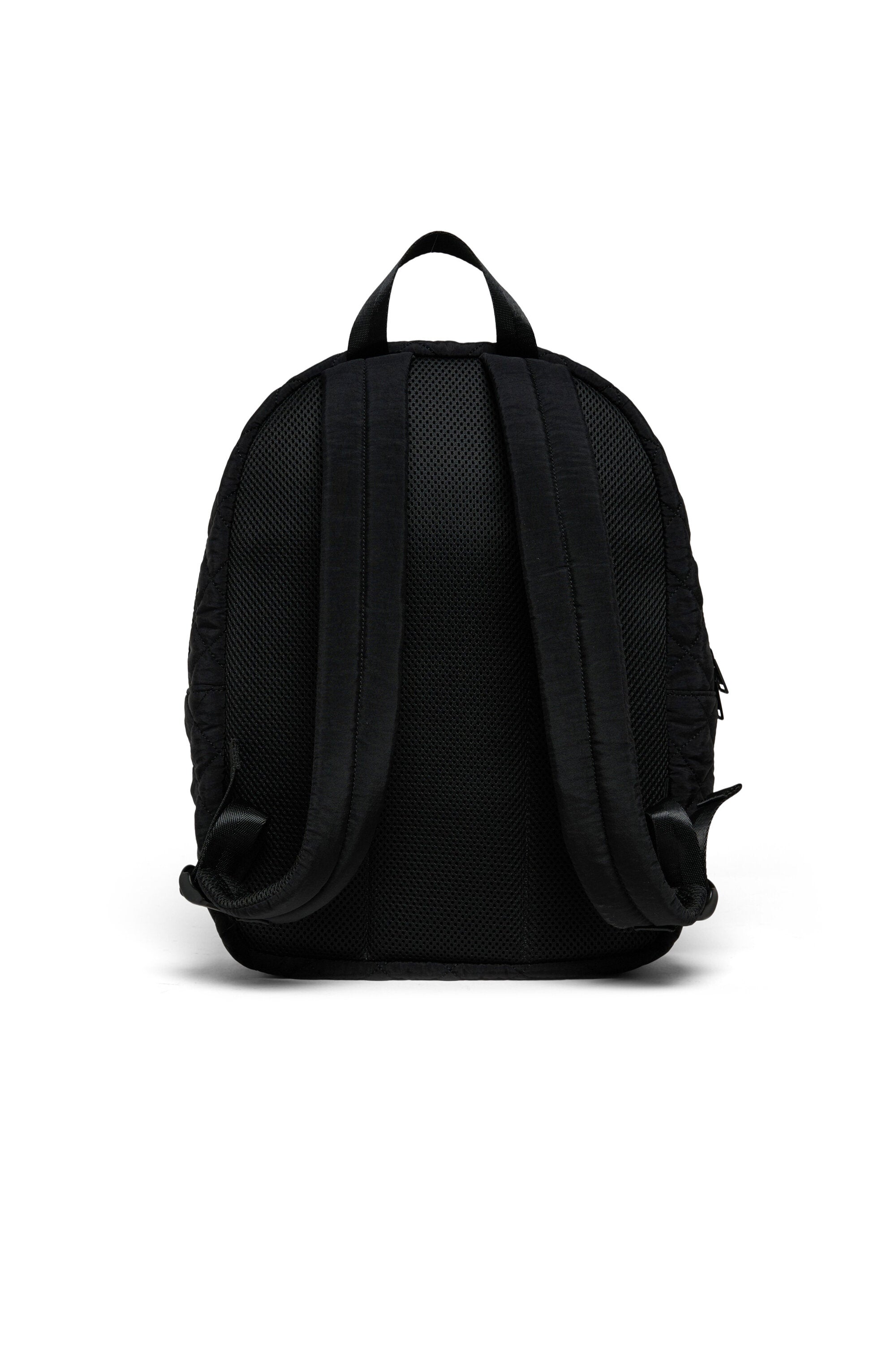 Quilted backpack with logo