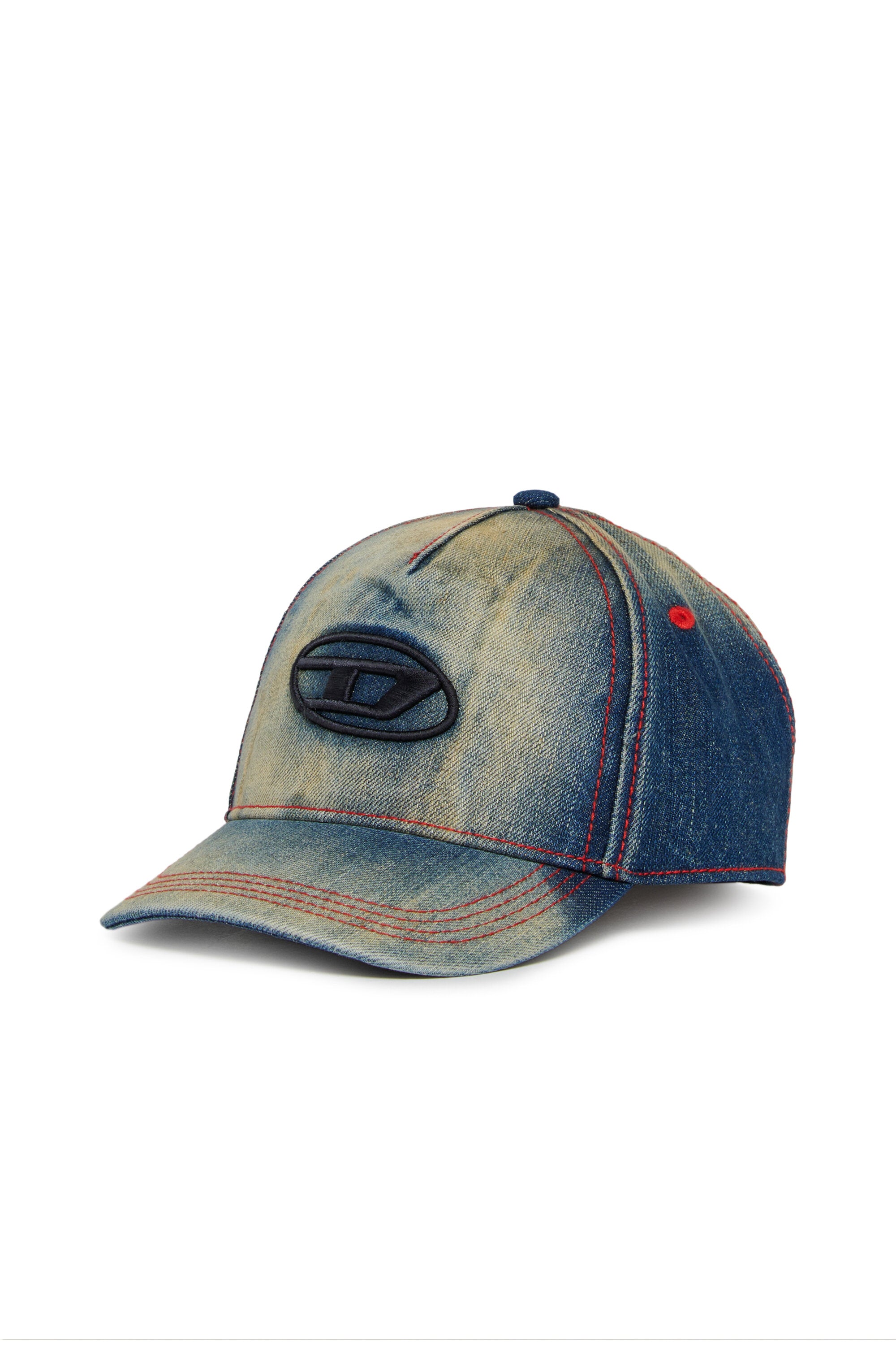 Denim baseball cap with logo