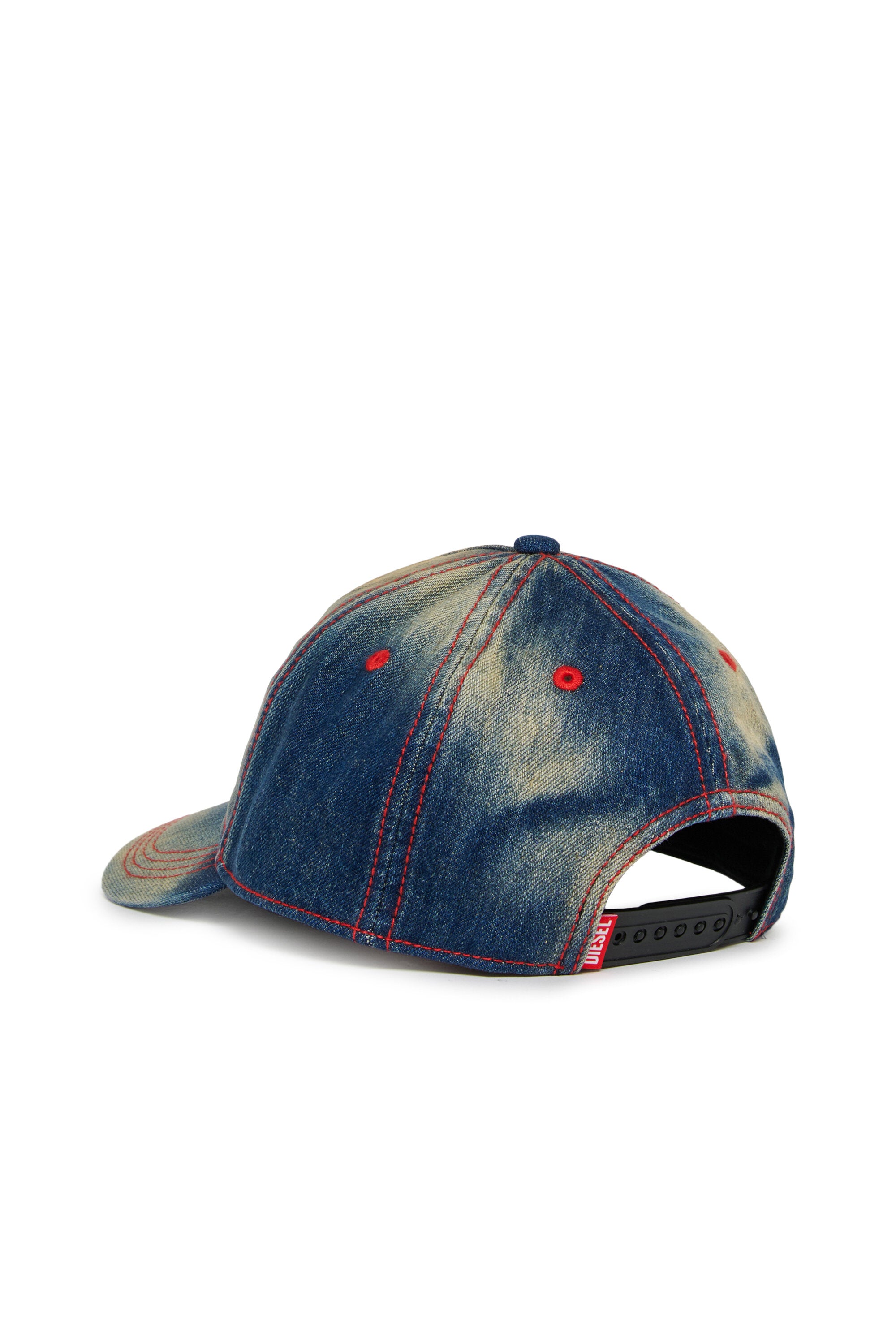 Denim baseball cap with logo