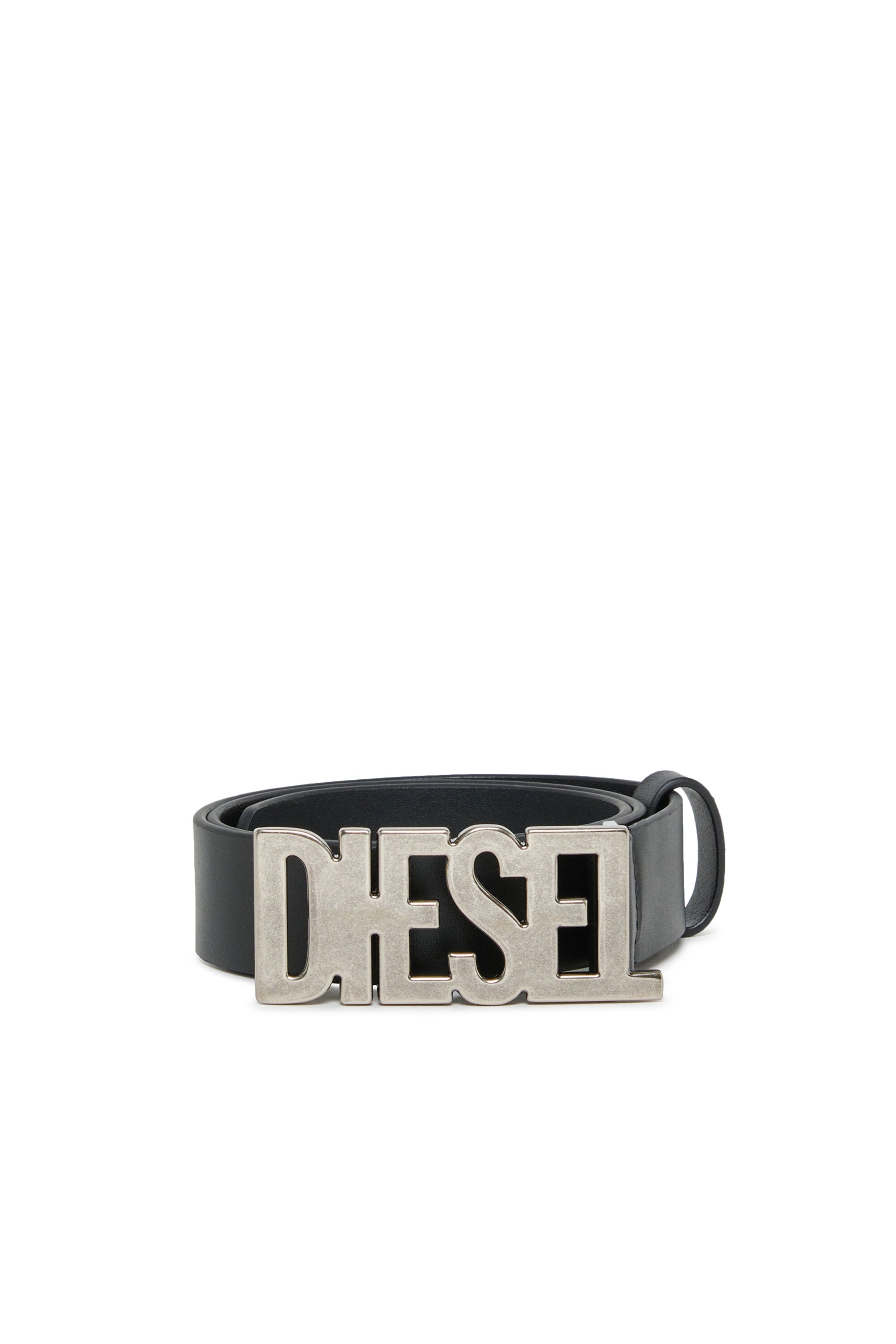 Metal logo belt