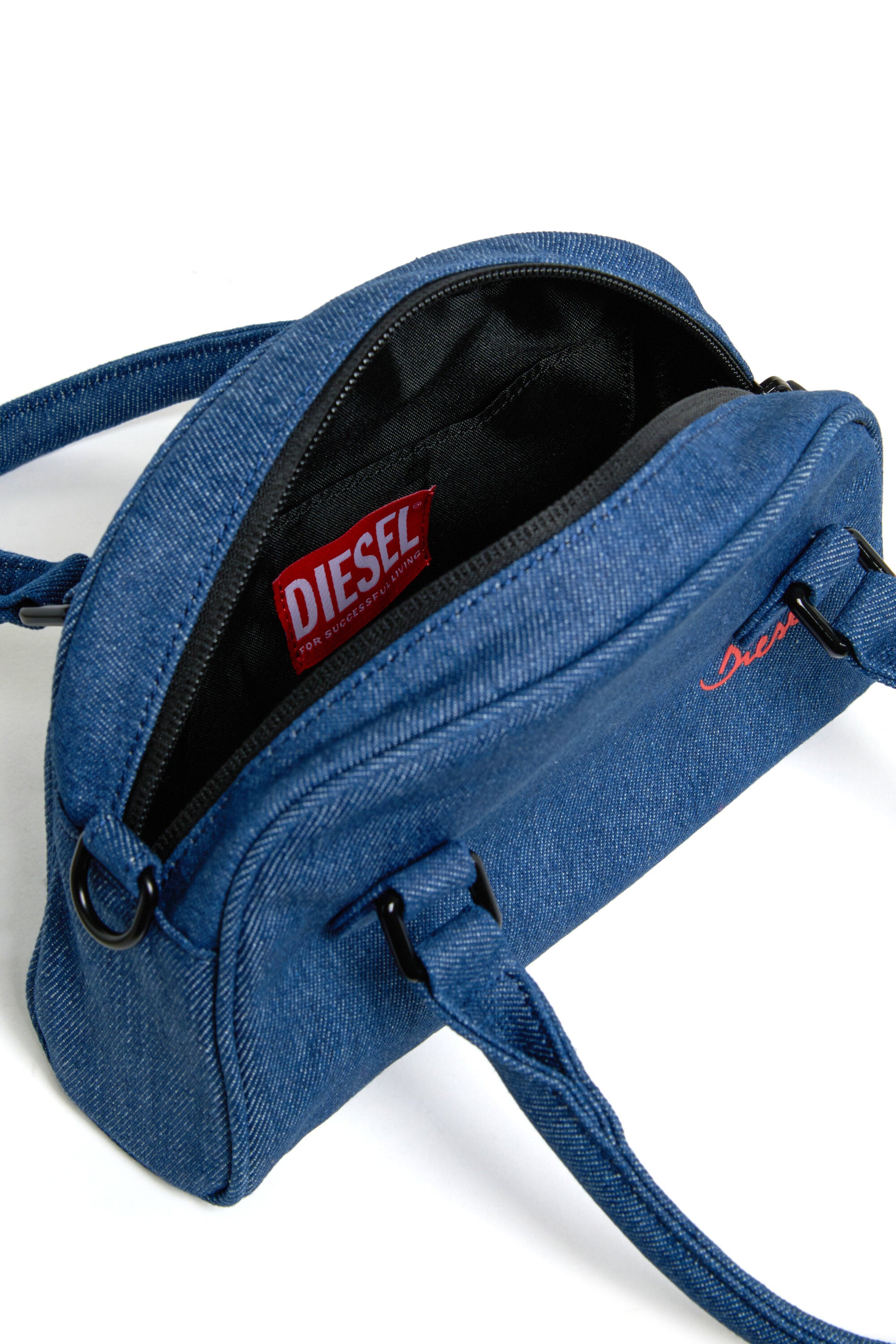Denim bag with logo