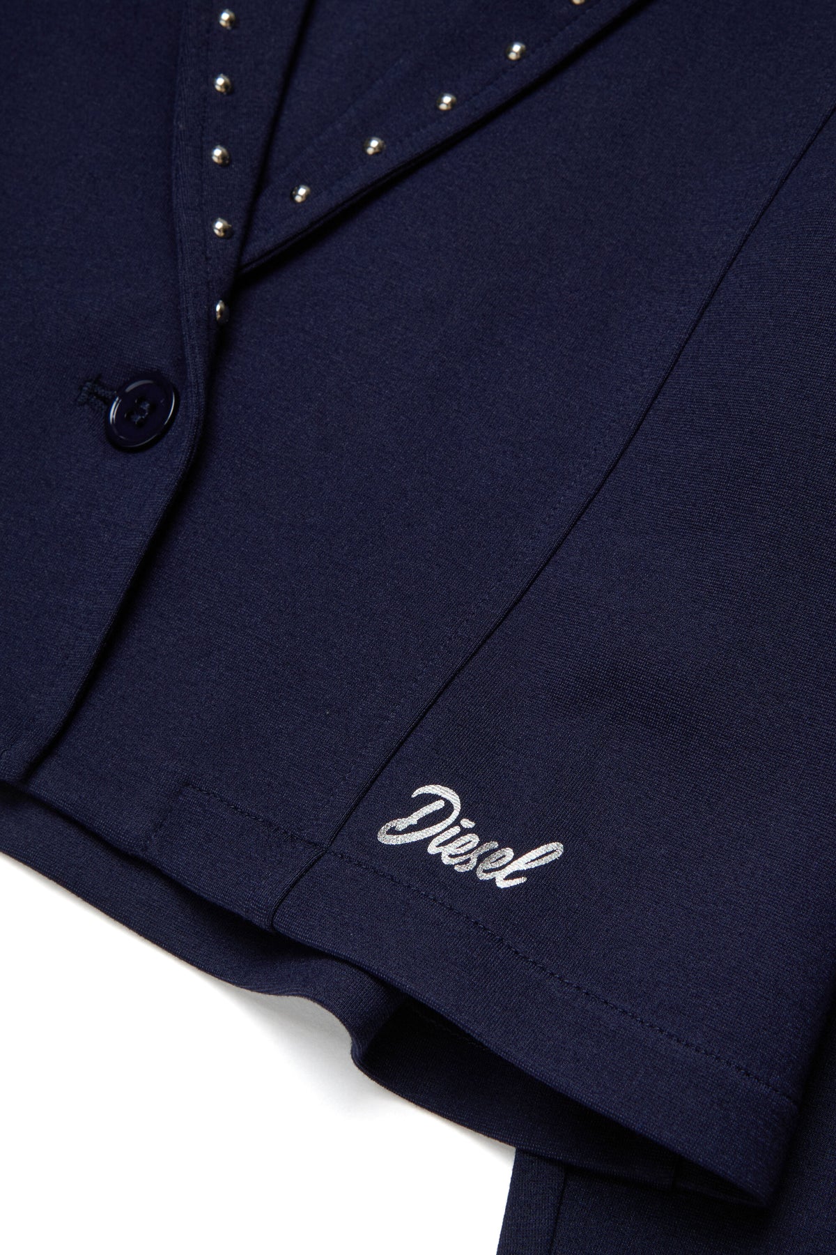 Blazer with studs and logo