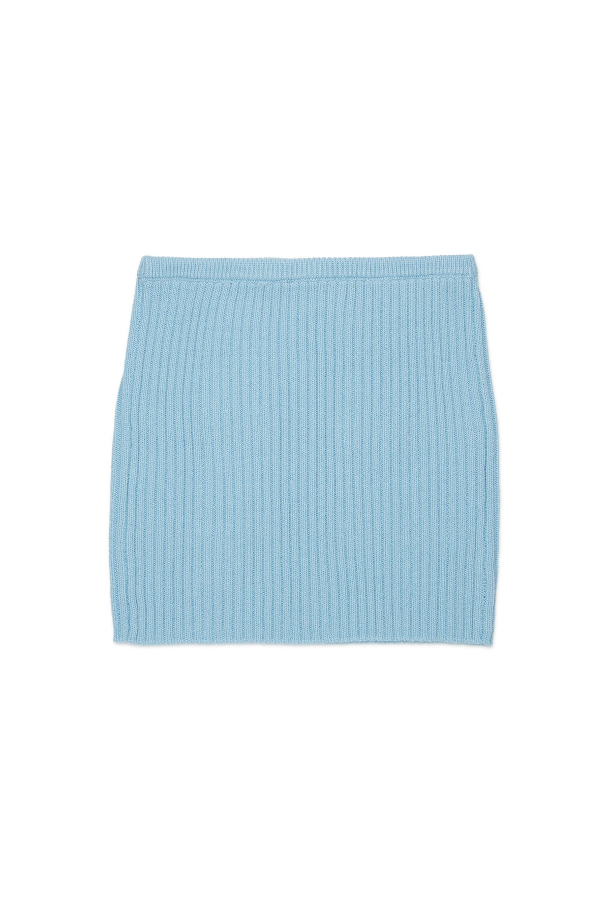Ribbed knit skirt