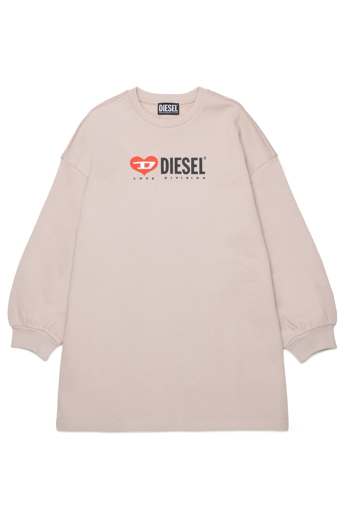 Crew neck dress with logo