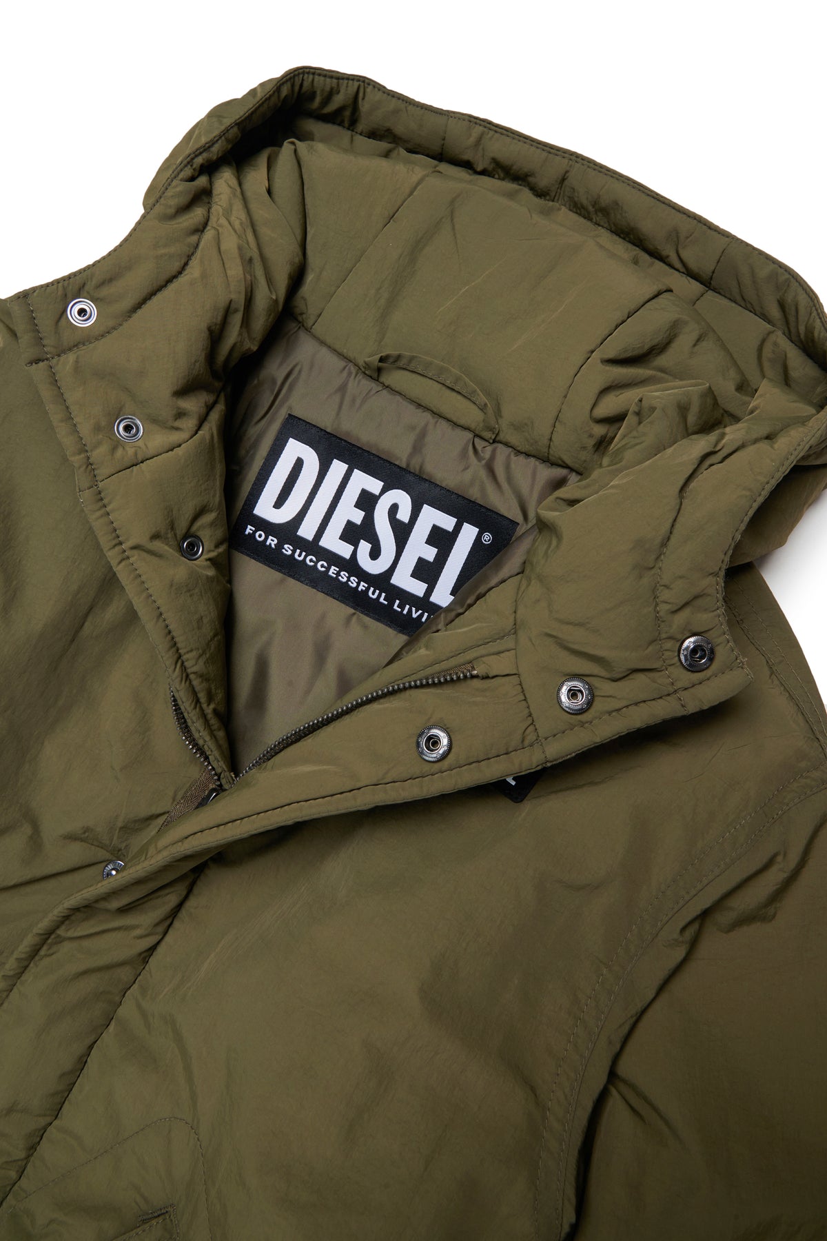 Padded jacket with logo