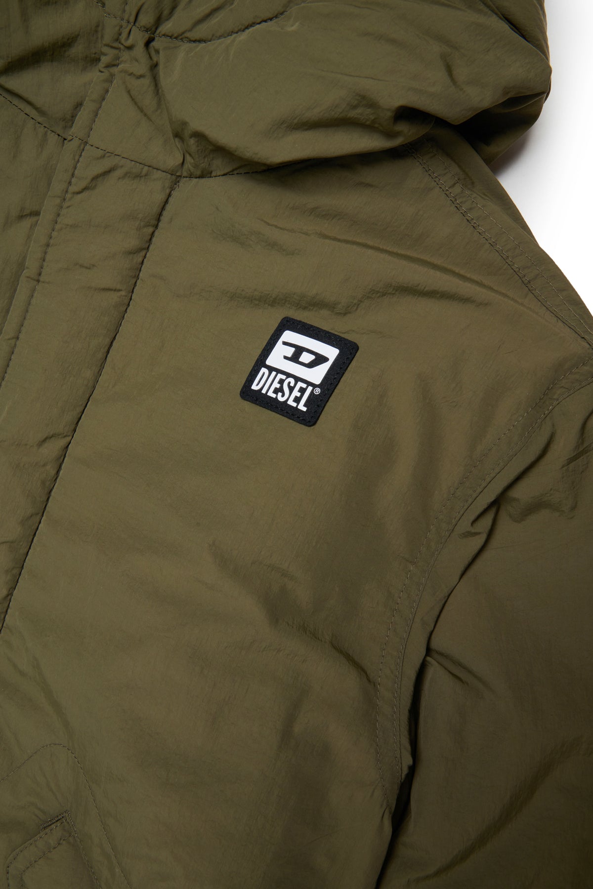 Padded jacket with logo