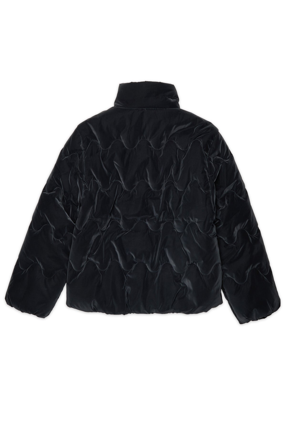 Padded jacket with printed logo