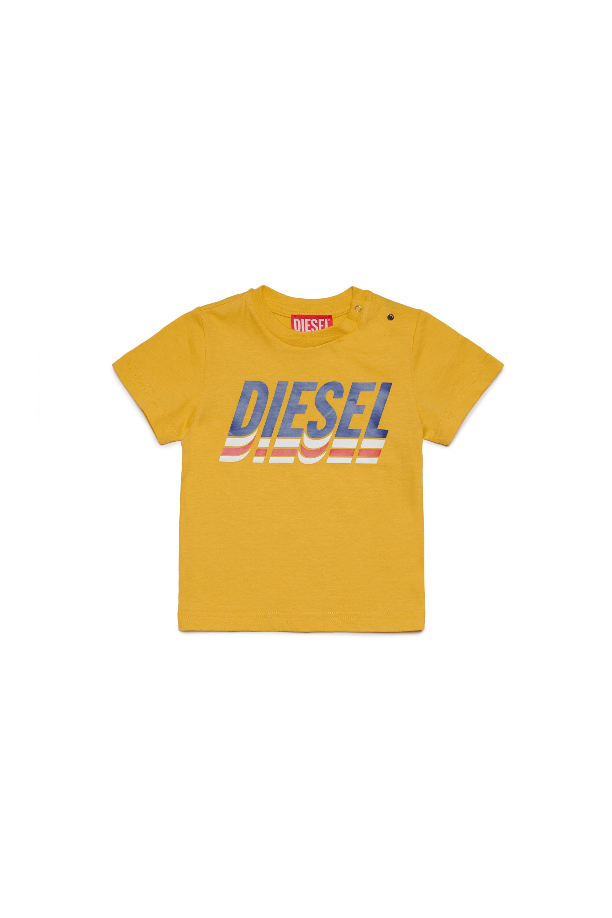 DIESEL ベビー クルーネック ジャージーTシャツ（ロゴ入り）｜BRAVE KID