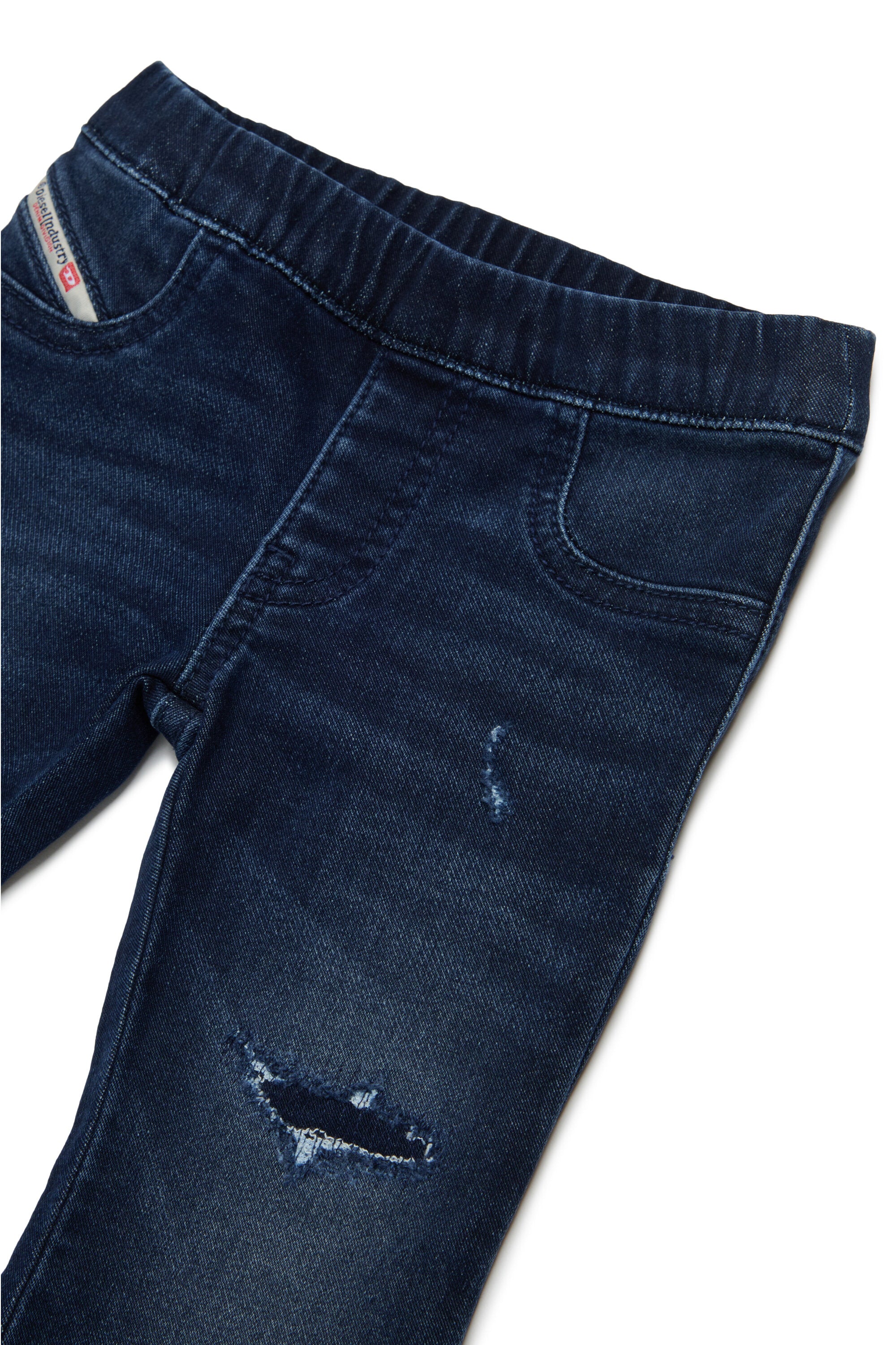 Dark JoggJeans® trousers with tears