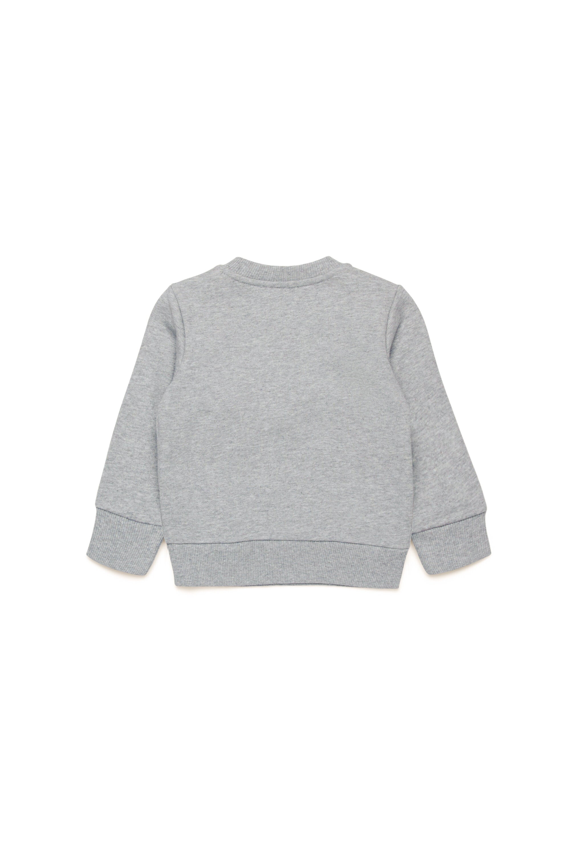 Crew-neck sweatshirt with oval D patch