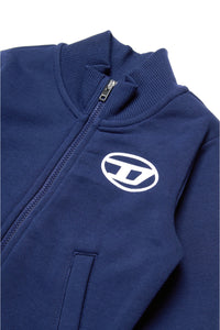 Oval D branded full-zip sweatshirt