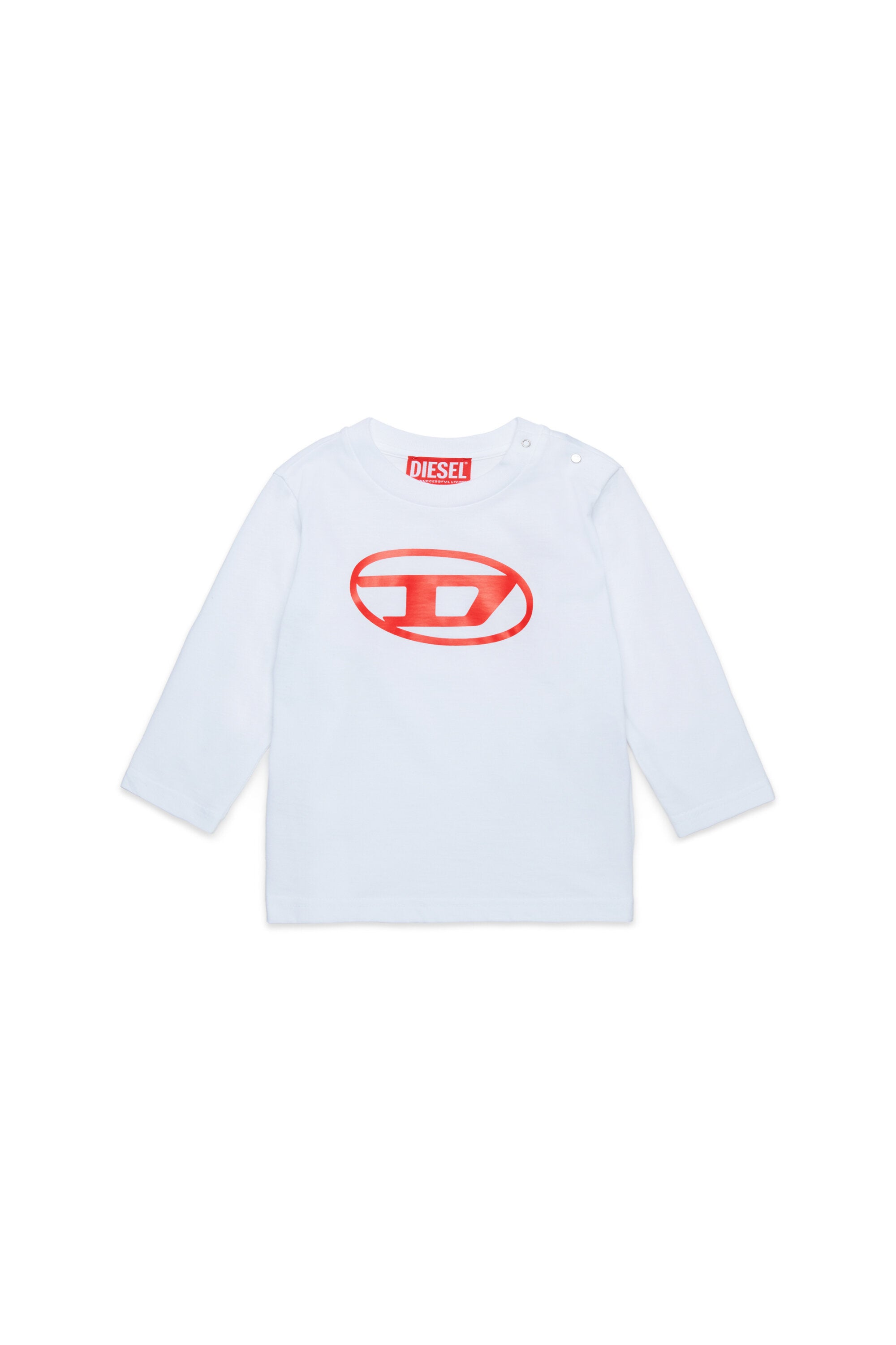 Long-sleeved T-shirt with oval D logo