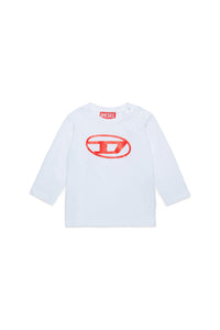 Long-sleeved T-shirt with oval D logo