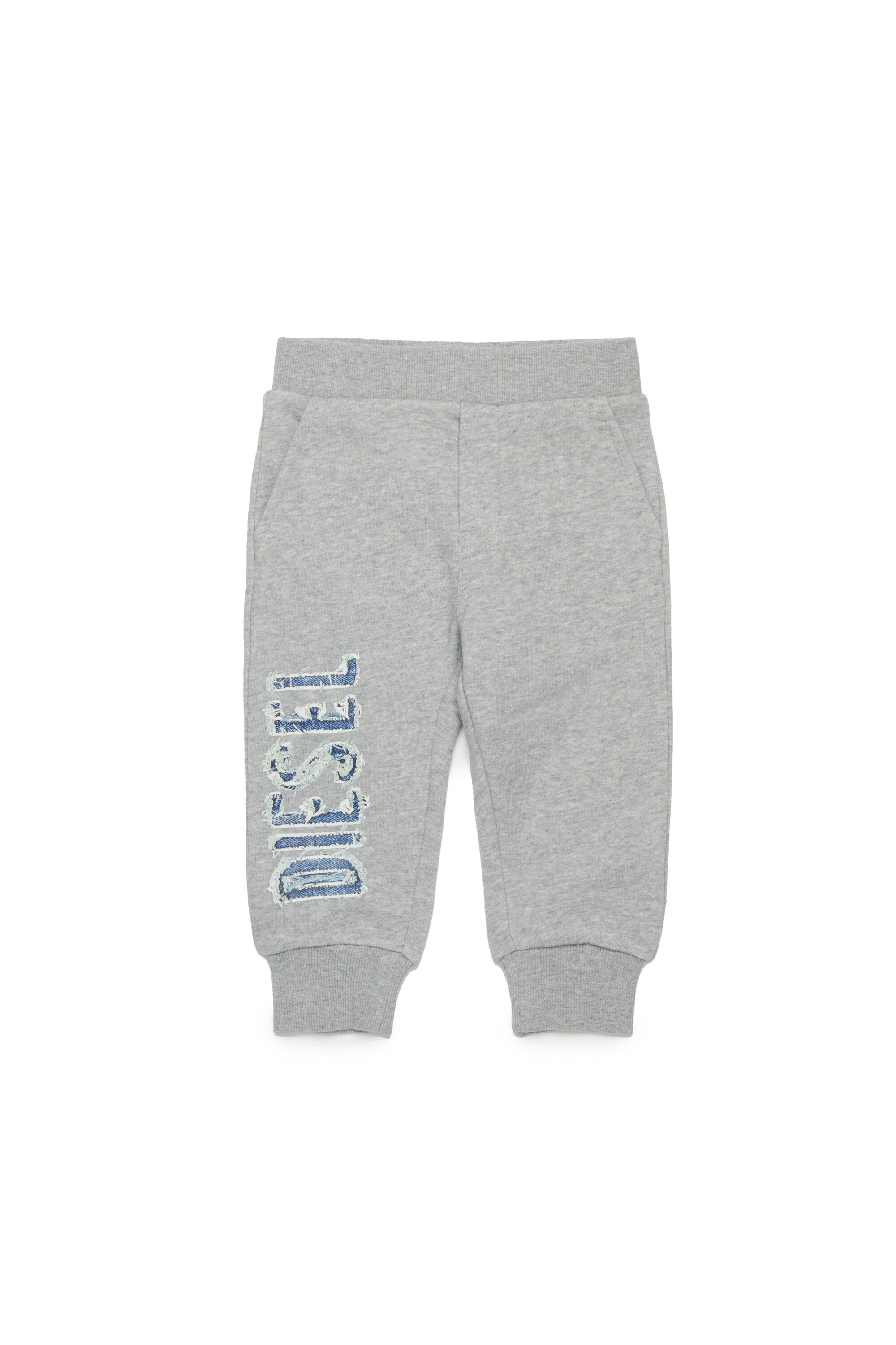 Jogger pants with Diesel denim-effect graphics
