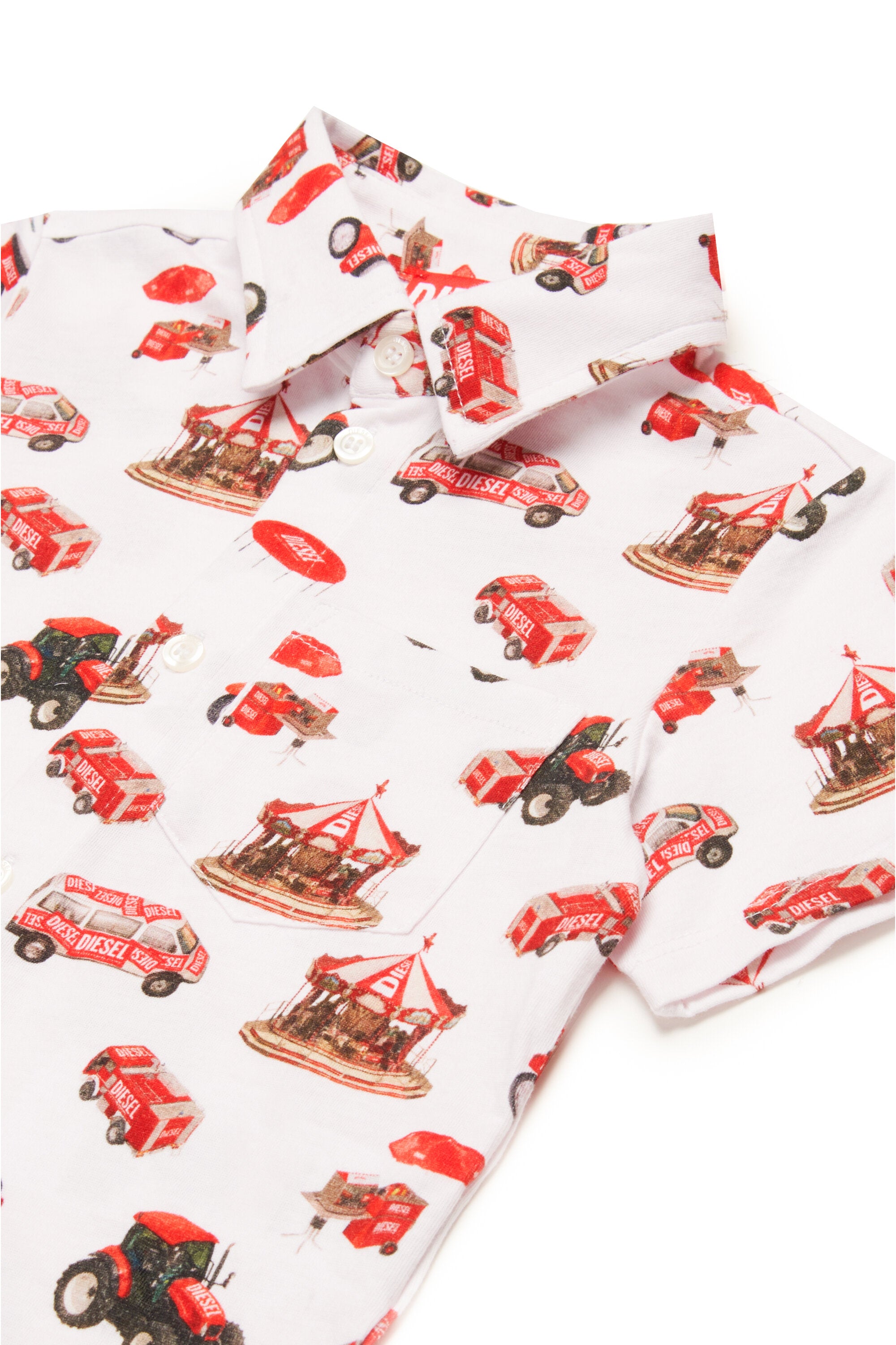 ファニーキャンペーン Diesel全面ボーリングシャツ