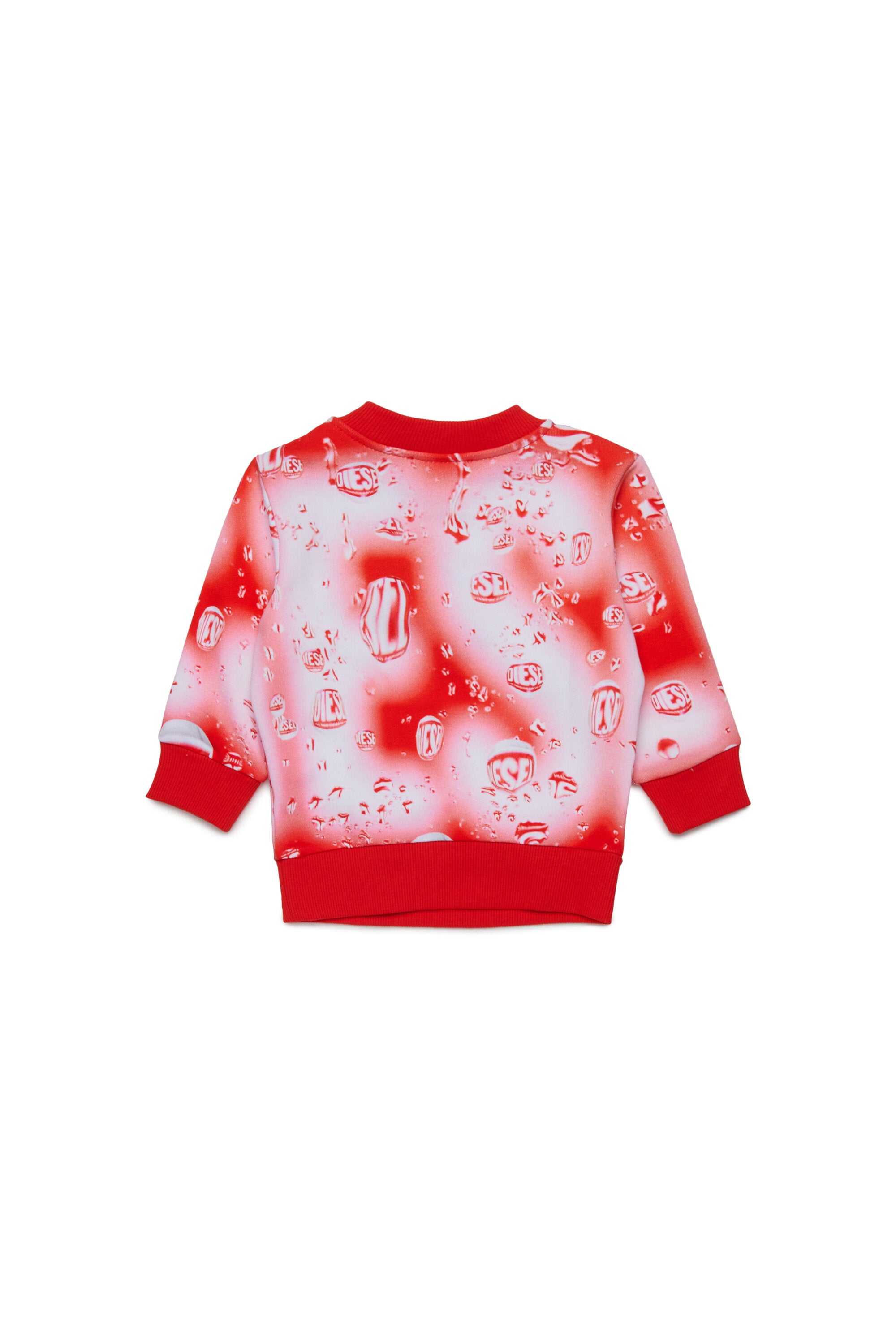 Waterdrop Diesel allover crew-neck sweatshirt