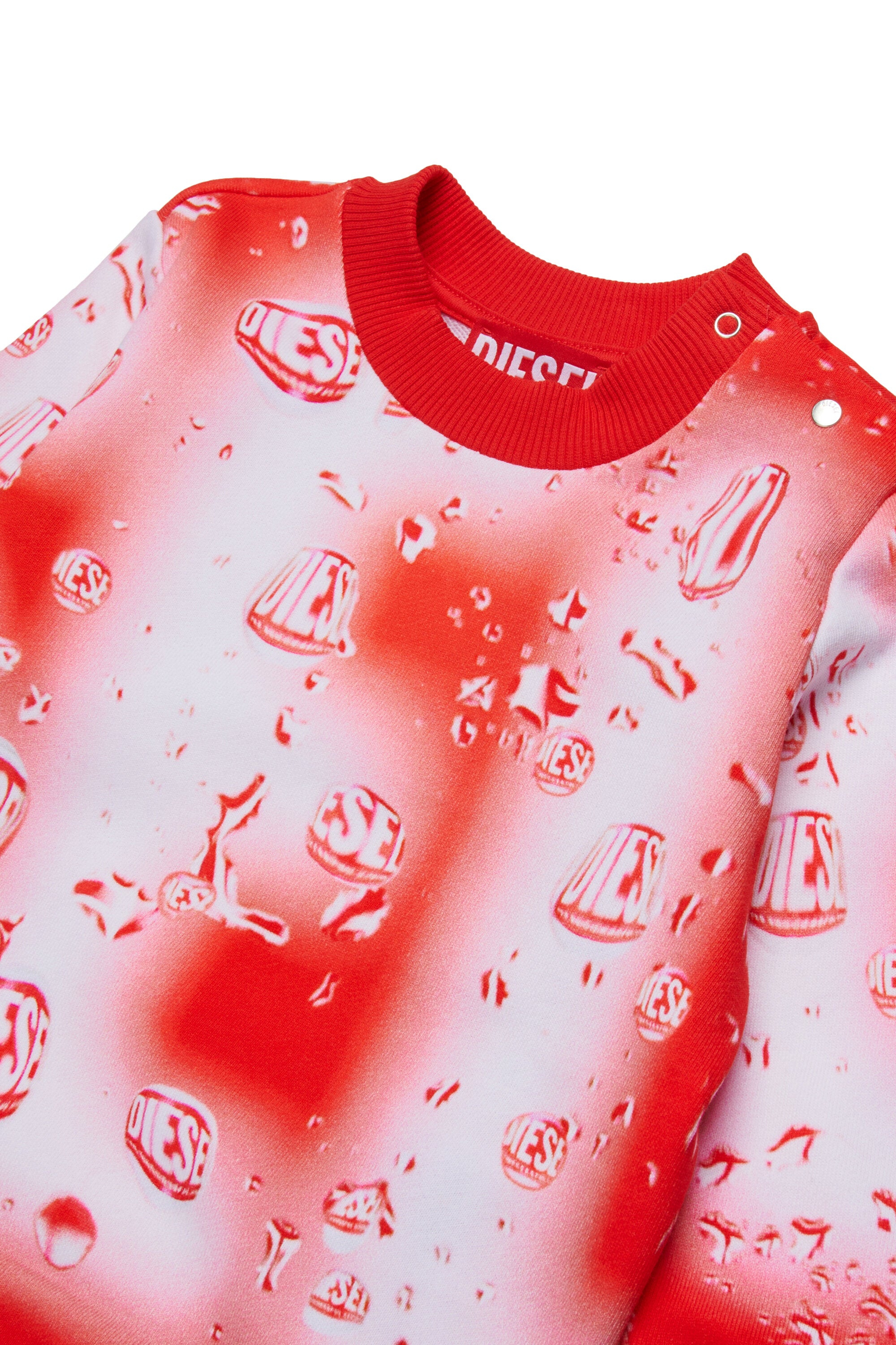 ウォータードロップ ディーゼル オールオーバー クルーネック スウェットシャツ