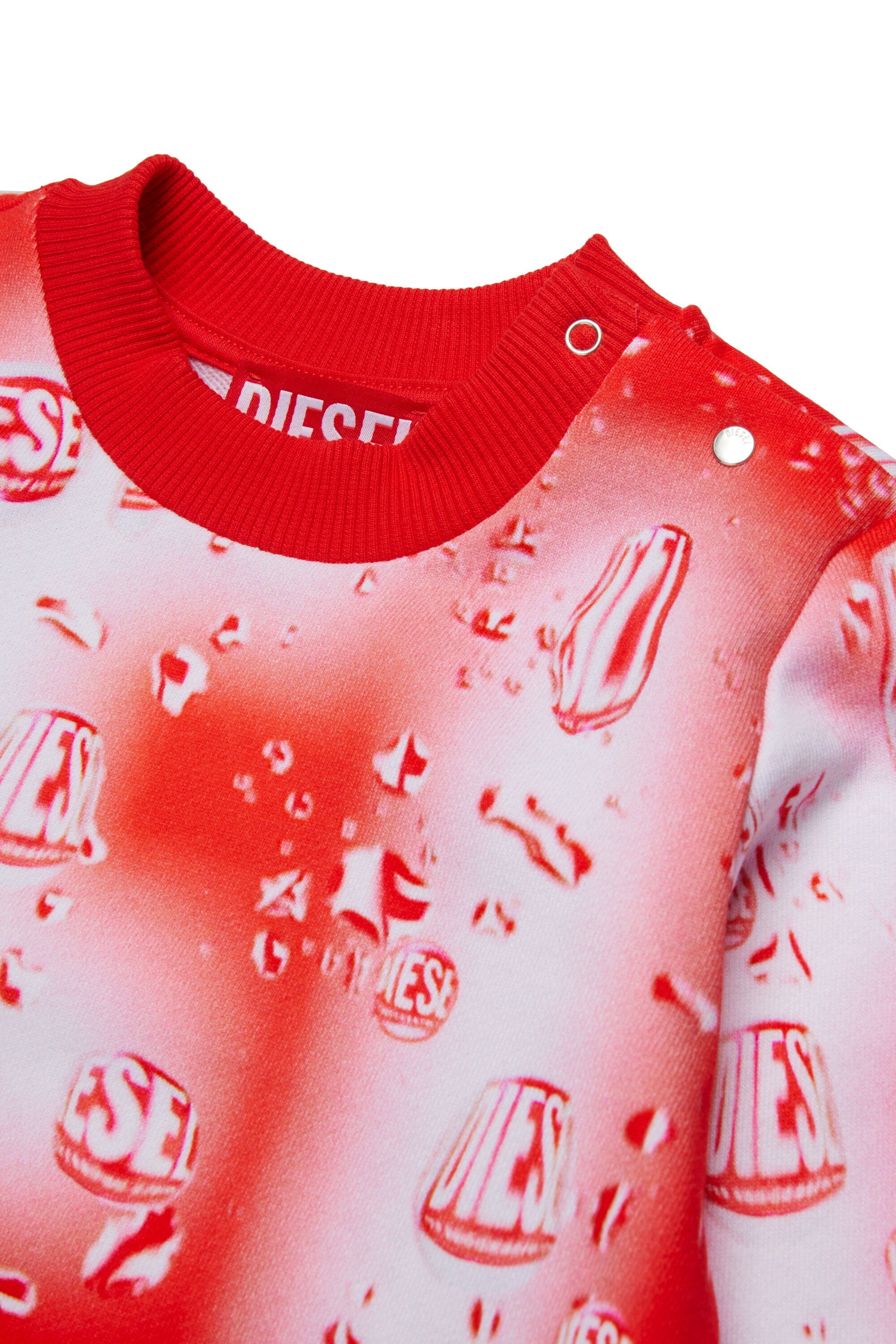 ウォータードロップ ディーゼル オールオーバー クルーネック スウェットシャツ