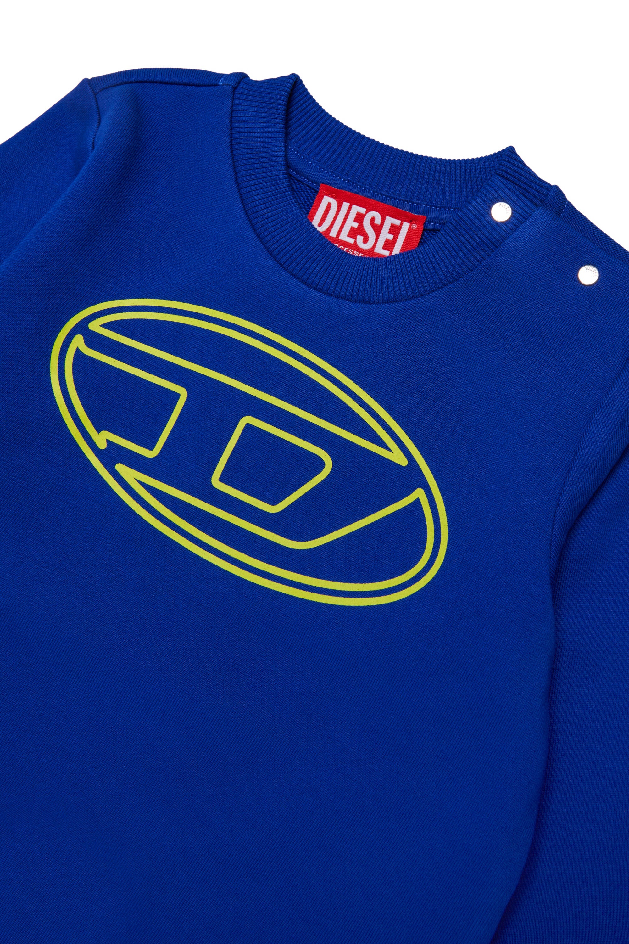 オーバルDマキシロゴ入りクルーネックスウェットシャツ