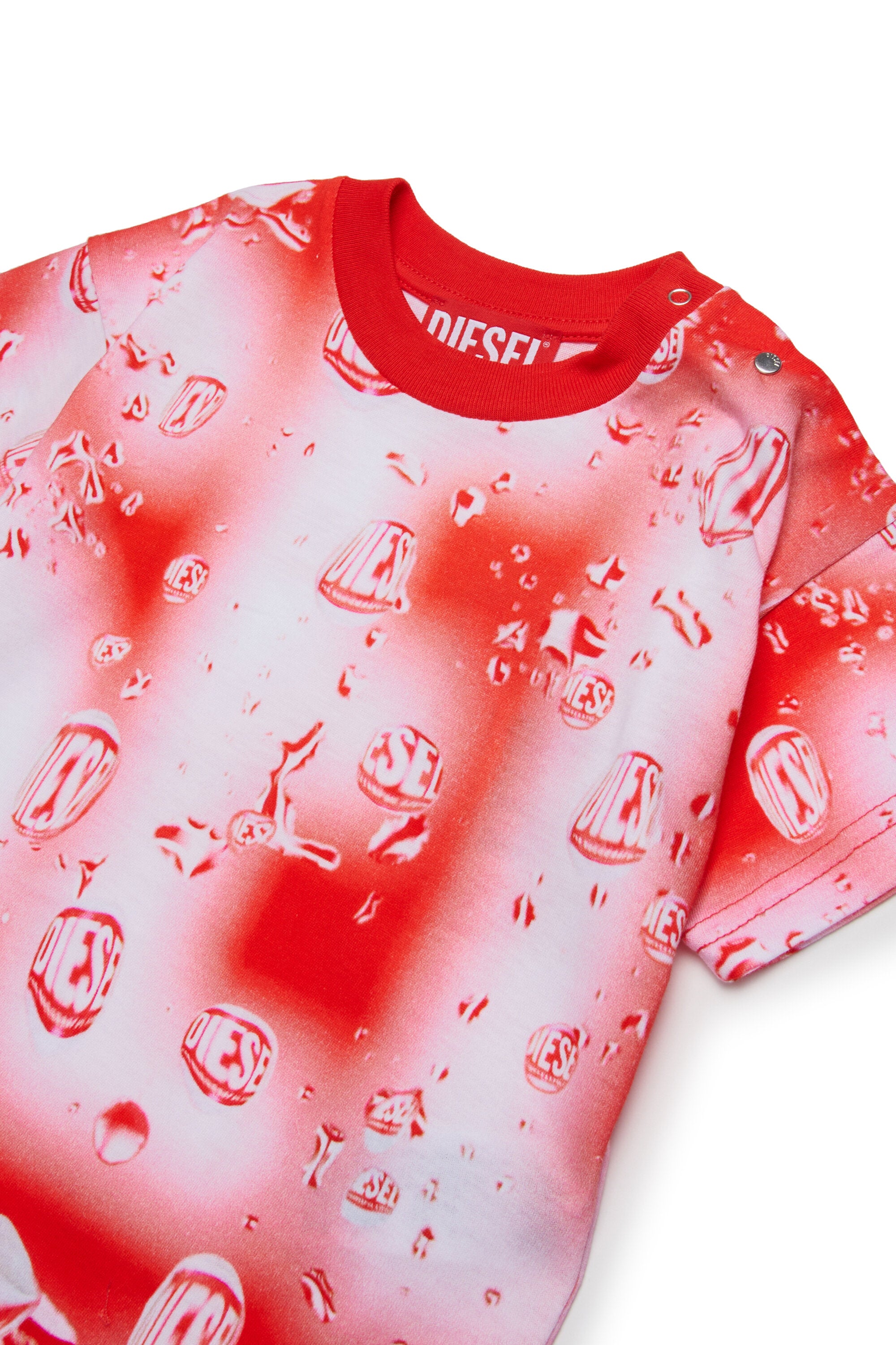 ウォータードロップ・ディーゼル・オールオーバー・ジャージー素材Tシャツ