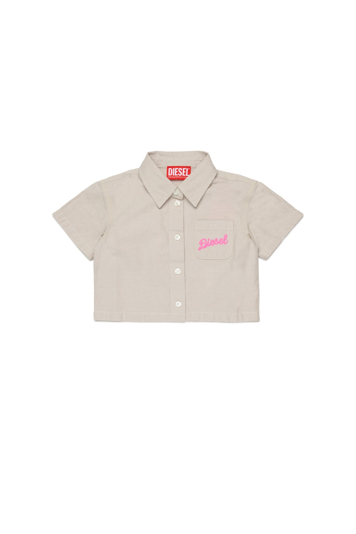 Short-sleeved shirt with logo