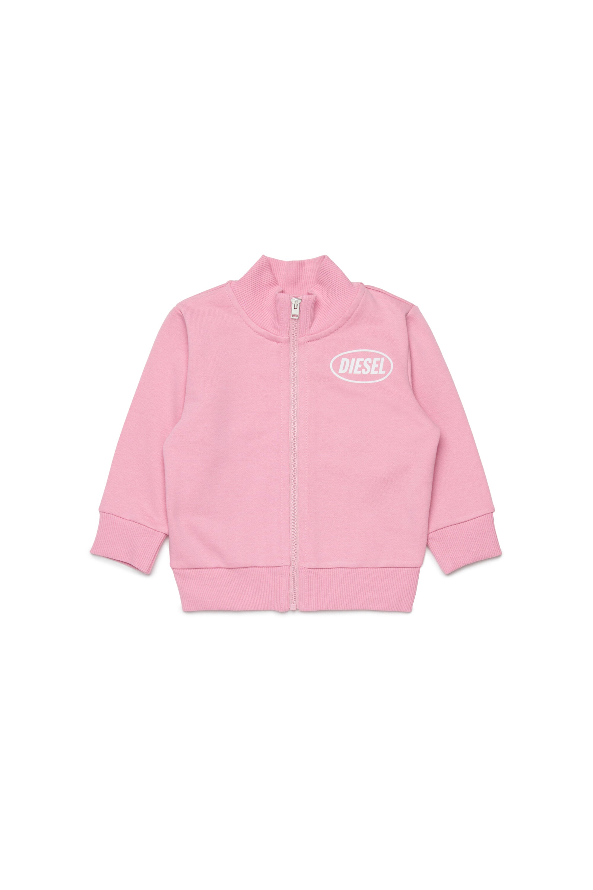 ロゴ入りフルジップスウェット