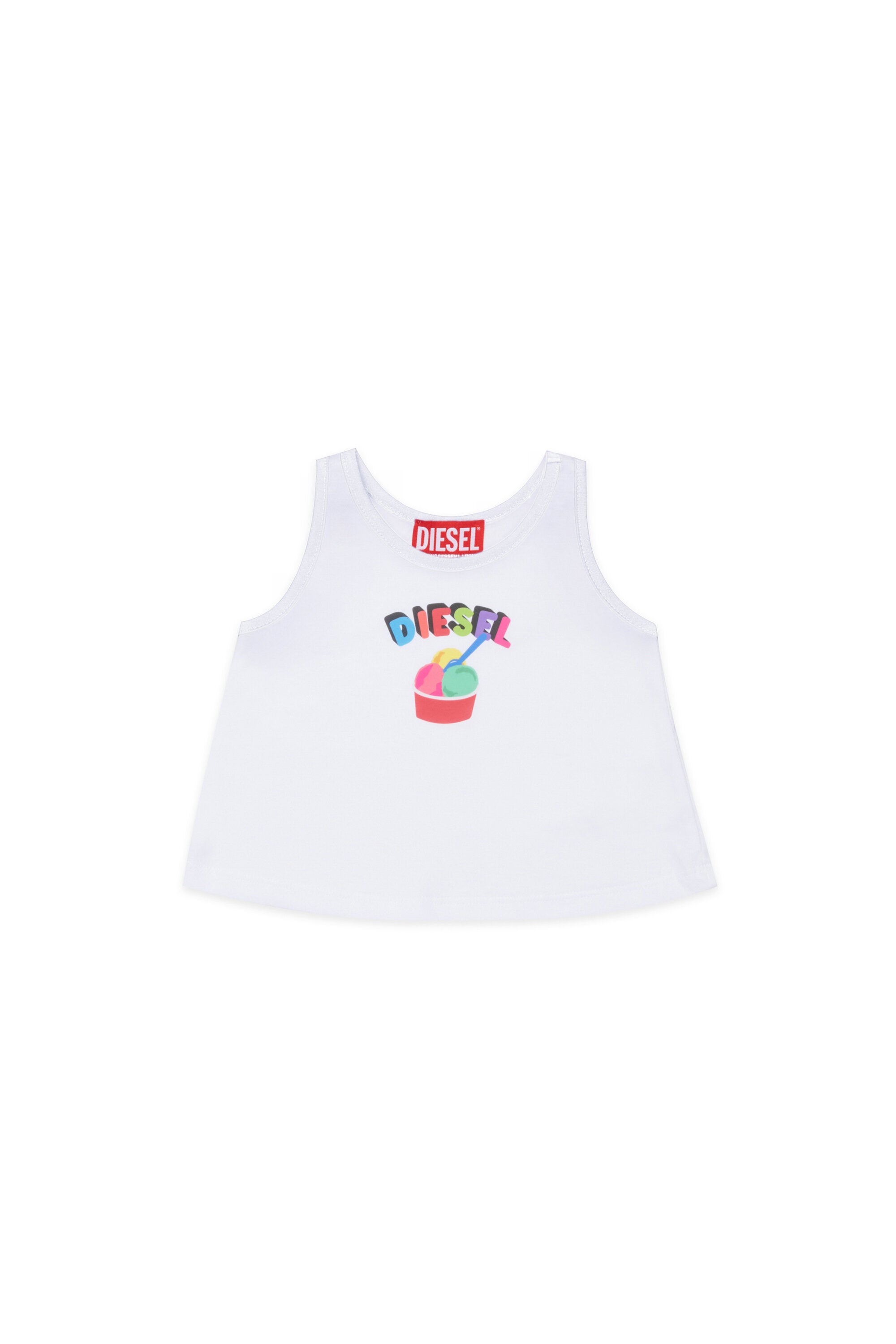 ロゴ入りノースリーブTシャツ