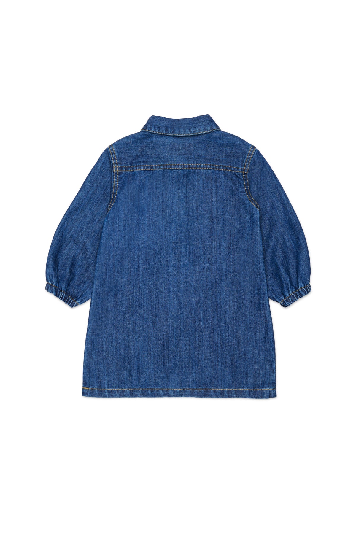 Denim dress with logo