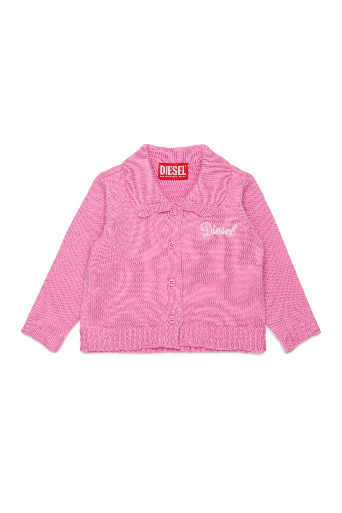 Knitted cardigan with logo