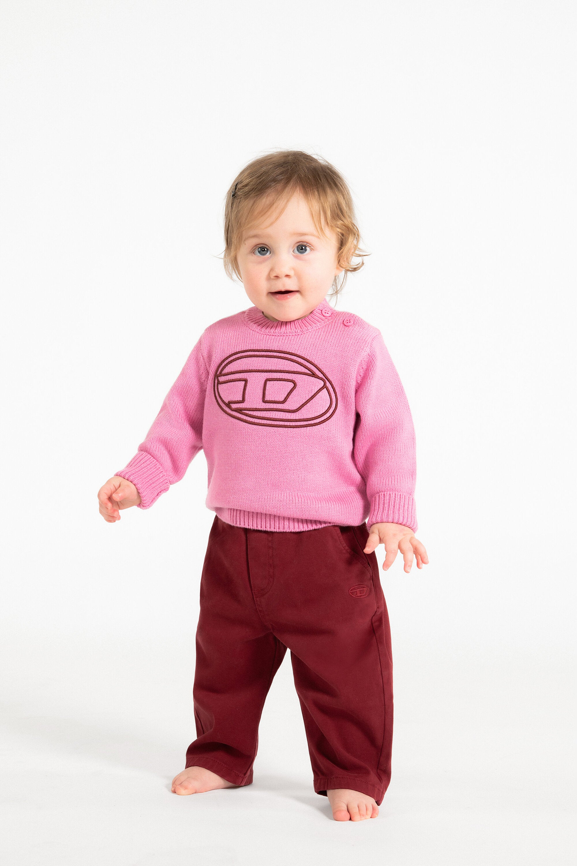 Crew-neck pullover with logo
