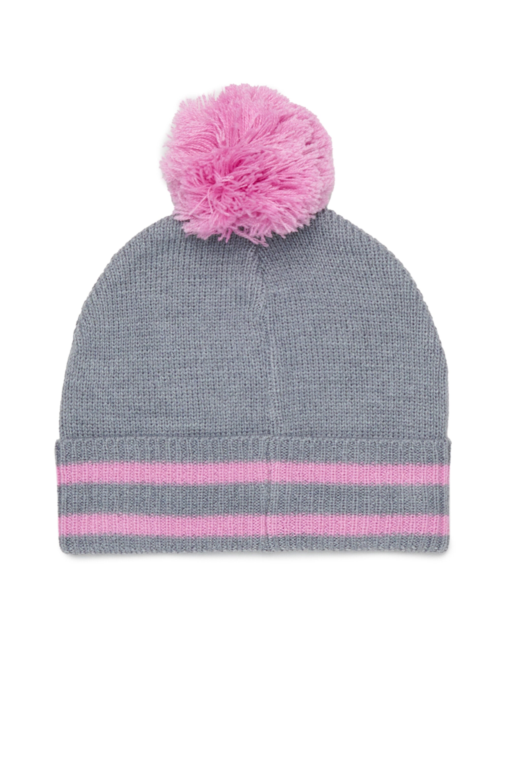 Pom-pom beanie with logo