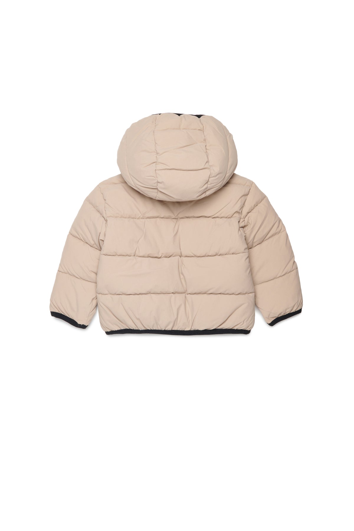 Padded jacket with printed logo