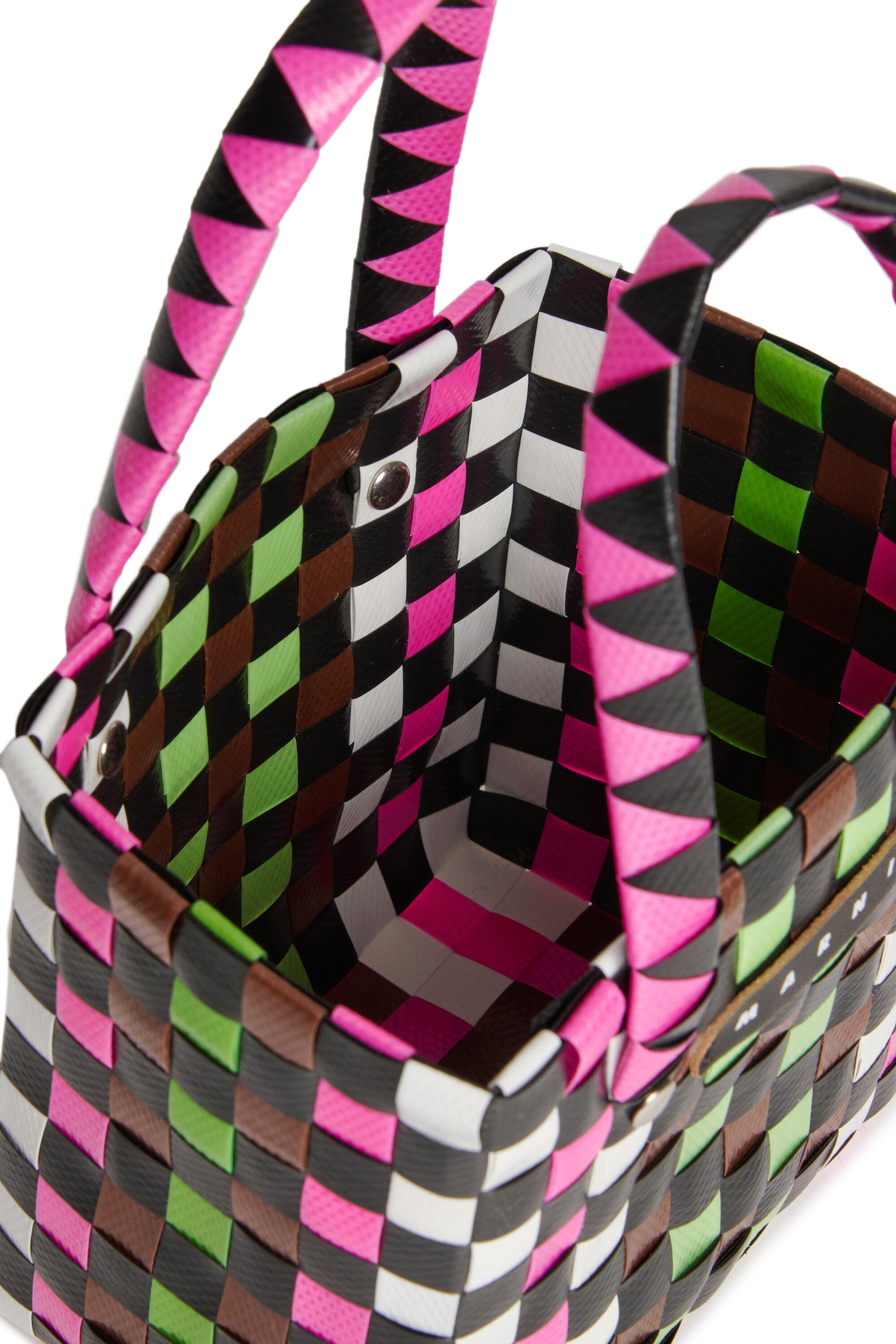 織物製マイクロバスケットバッグ