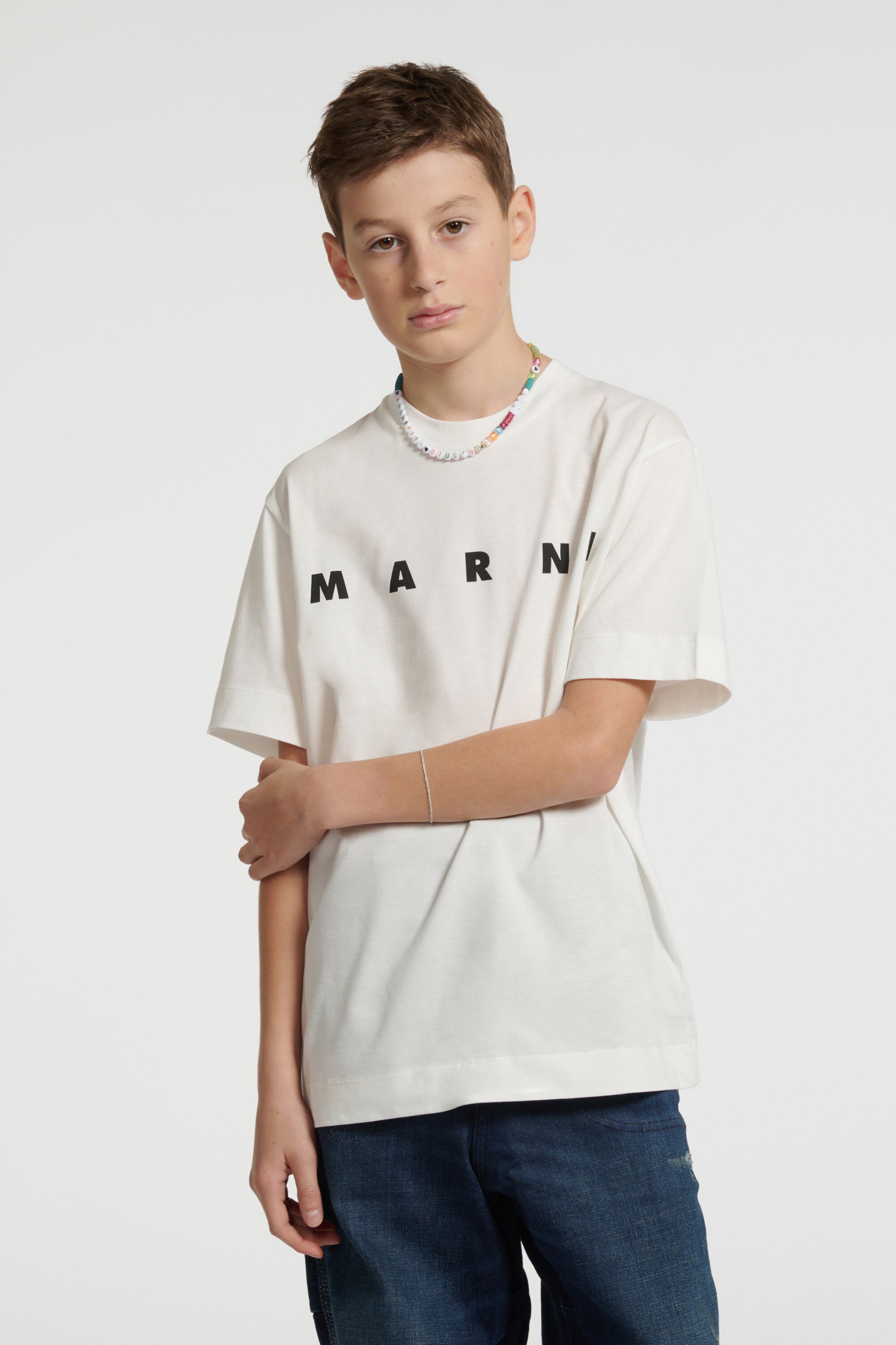 ロゴ入りジャージTシャツ