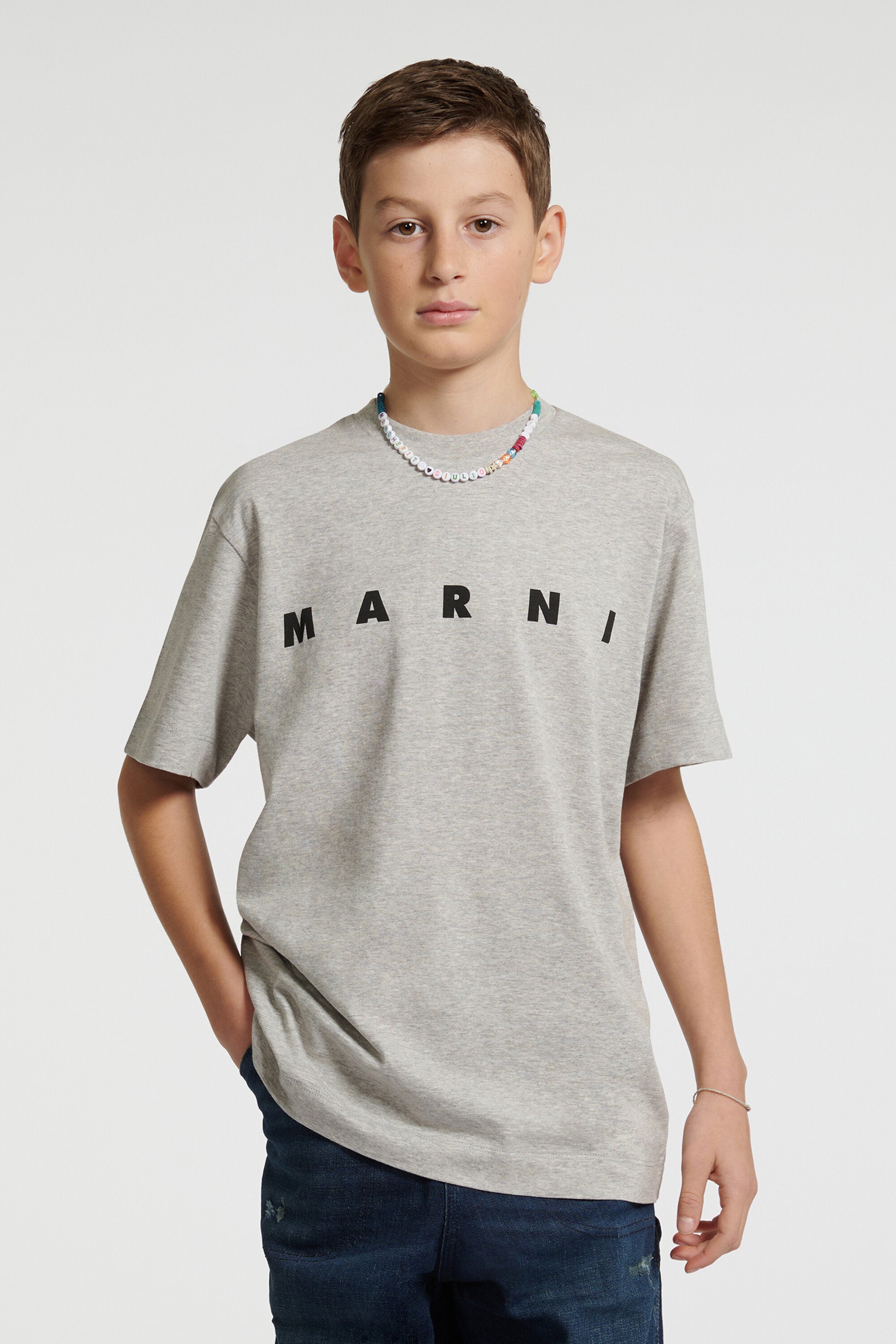 ロゴ入りジャージTシャツ