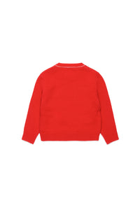 Wool-cashmere blend crew-neck sweater