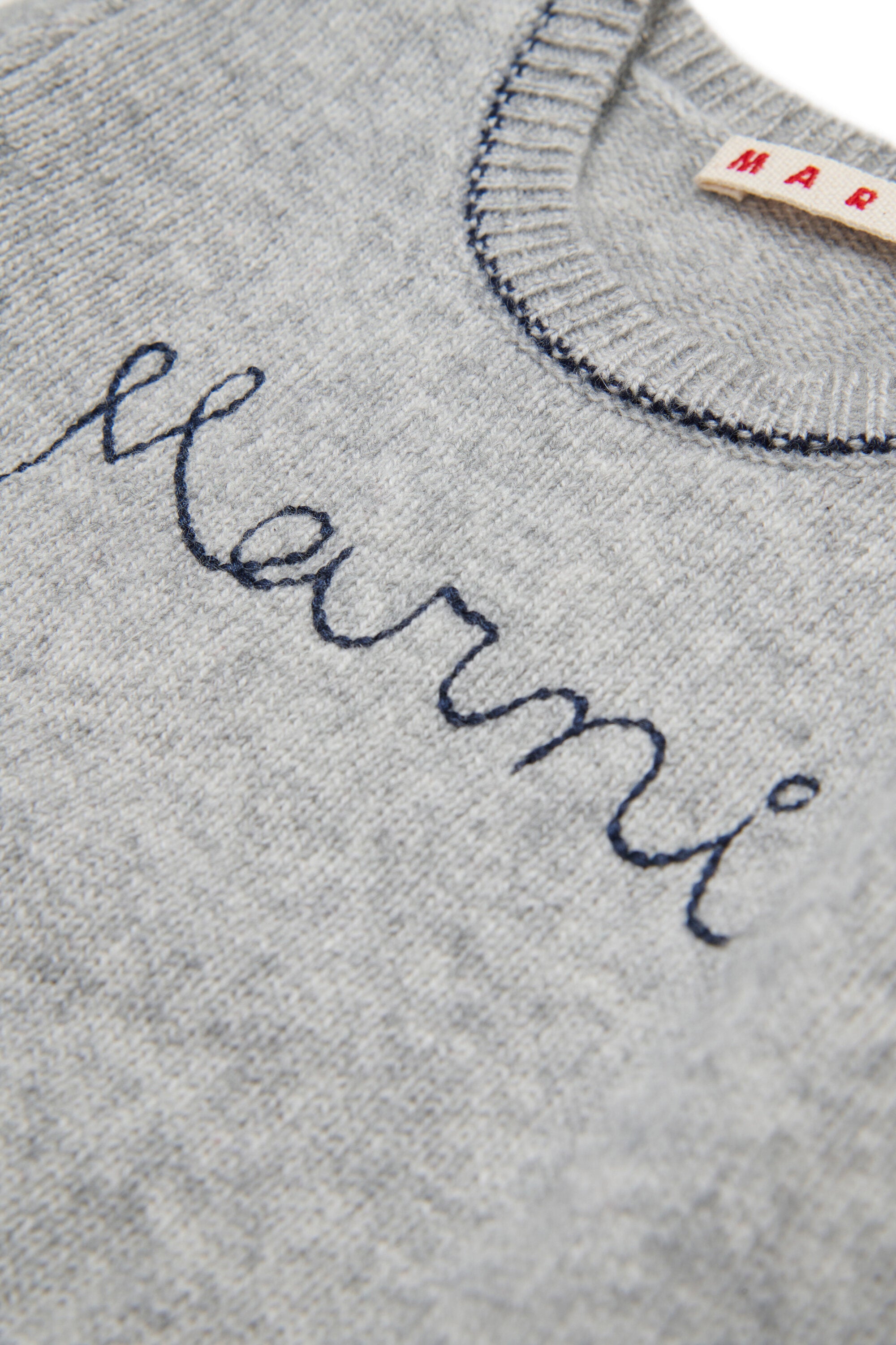 ウール・カシミヤ混クルーネックセーター