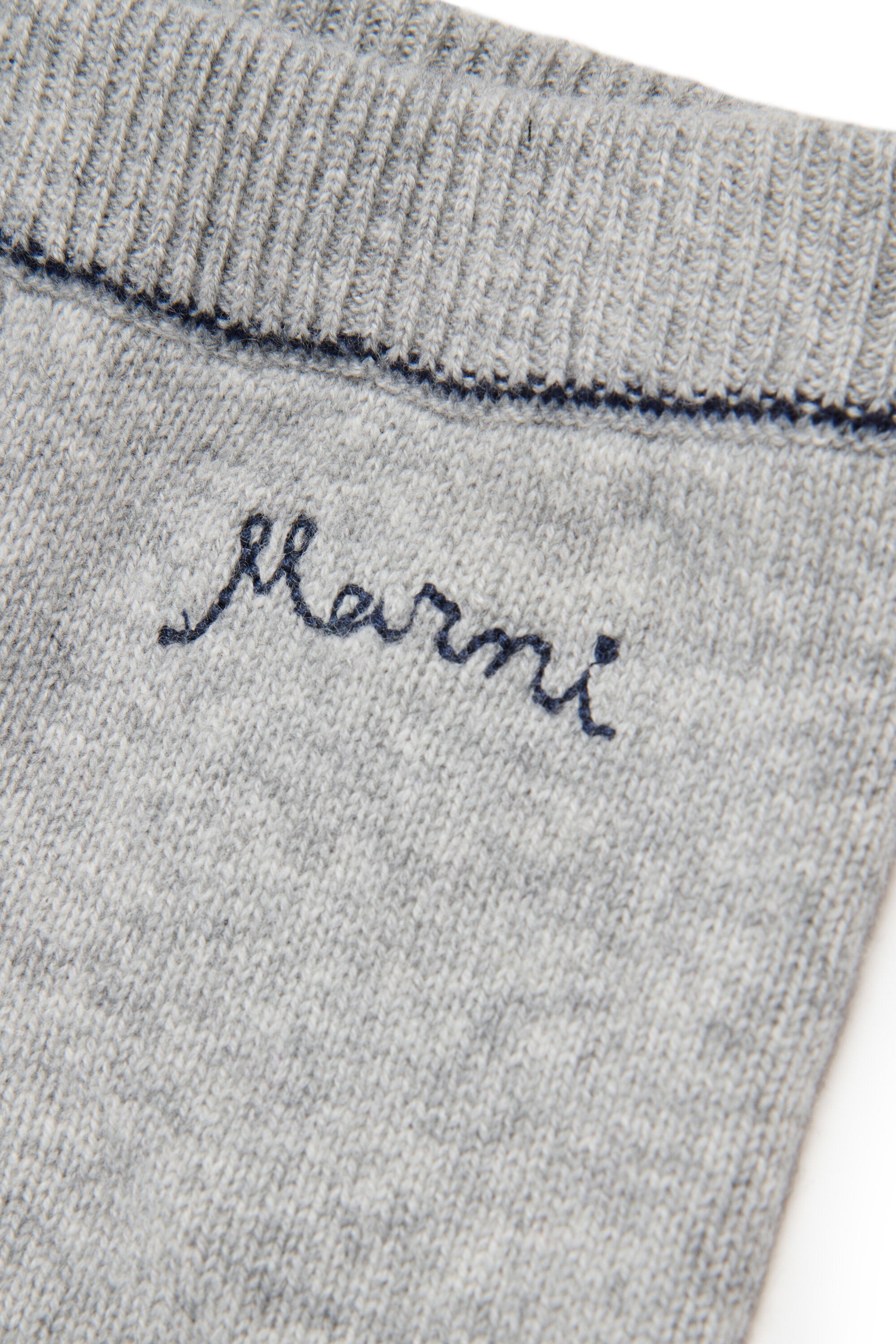 ロゴ入りウール混カシミヤジョガーパンツ