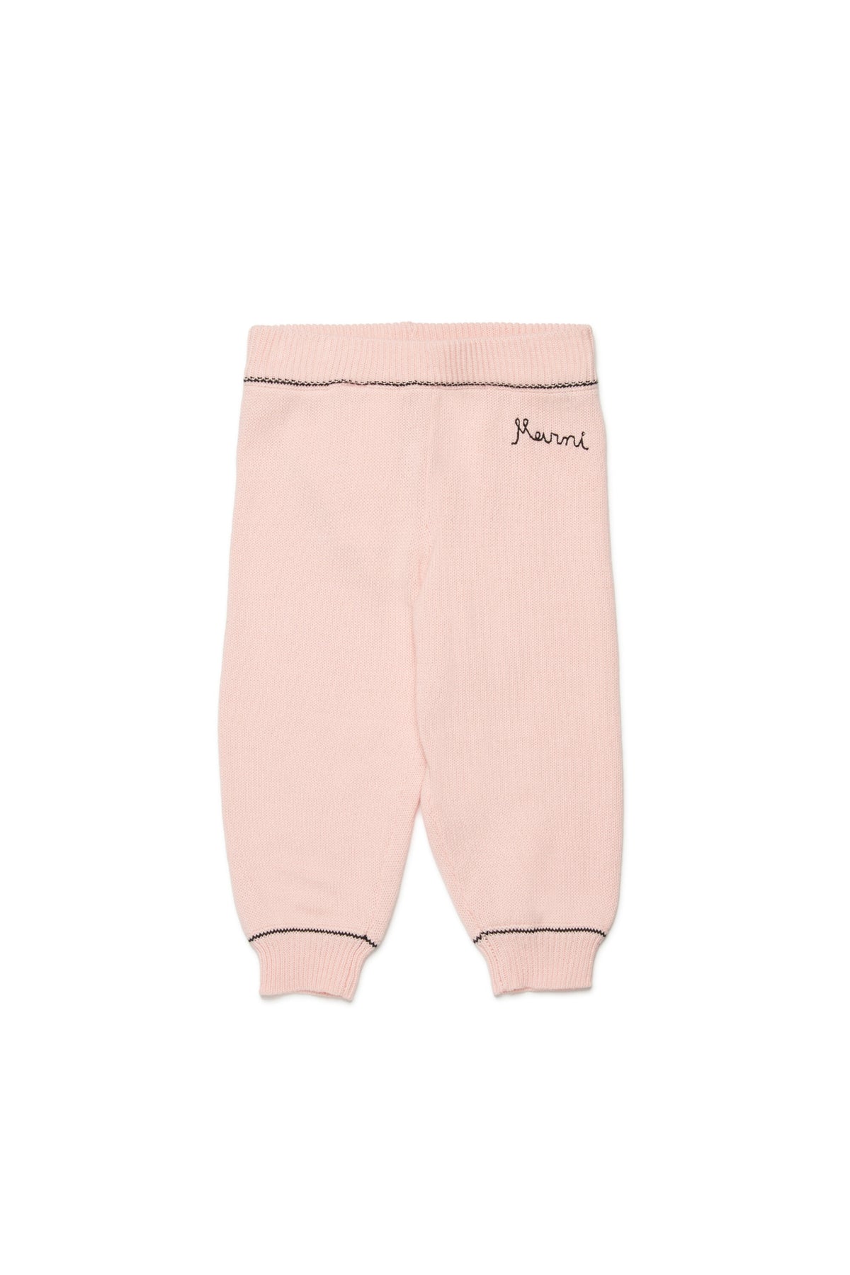 ロゴ入りニットパンツ