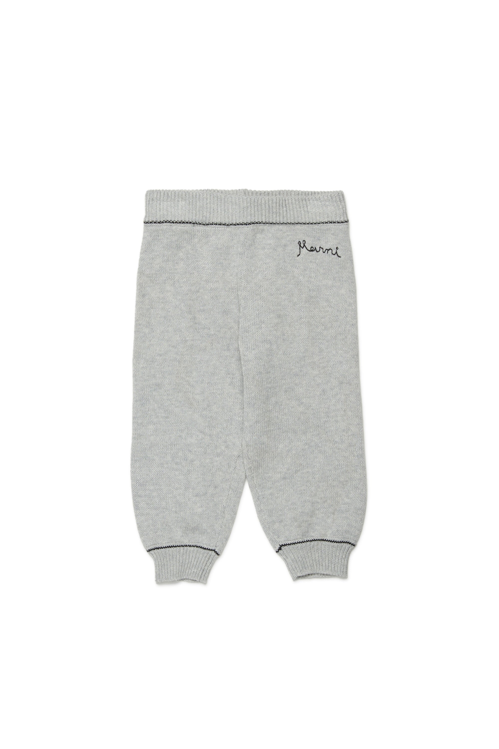 ロゴ入りニットパンツ