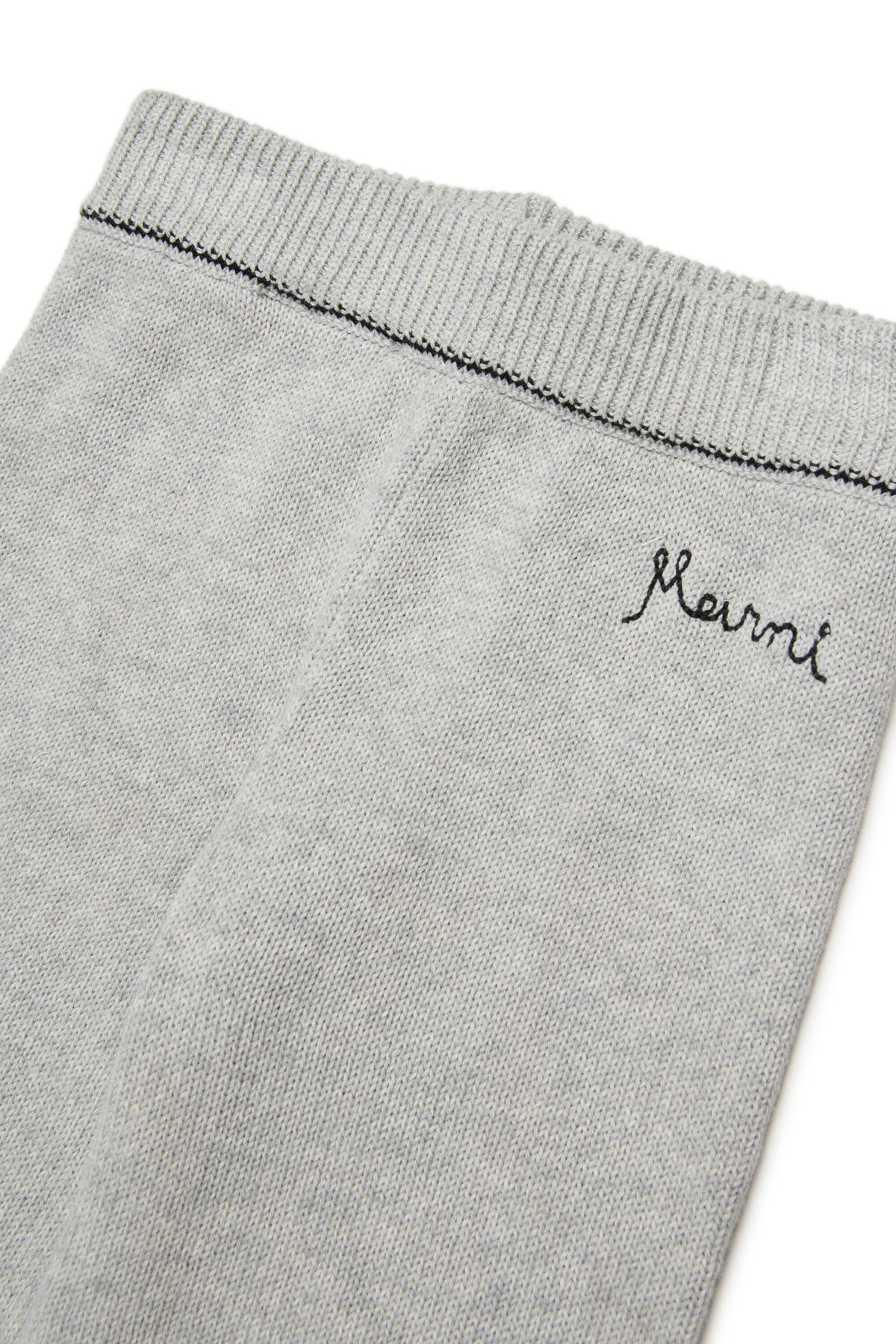 Knit pants with logo