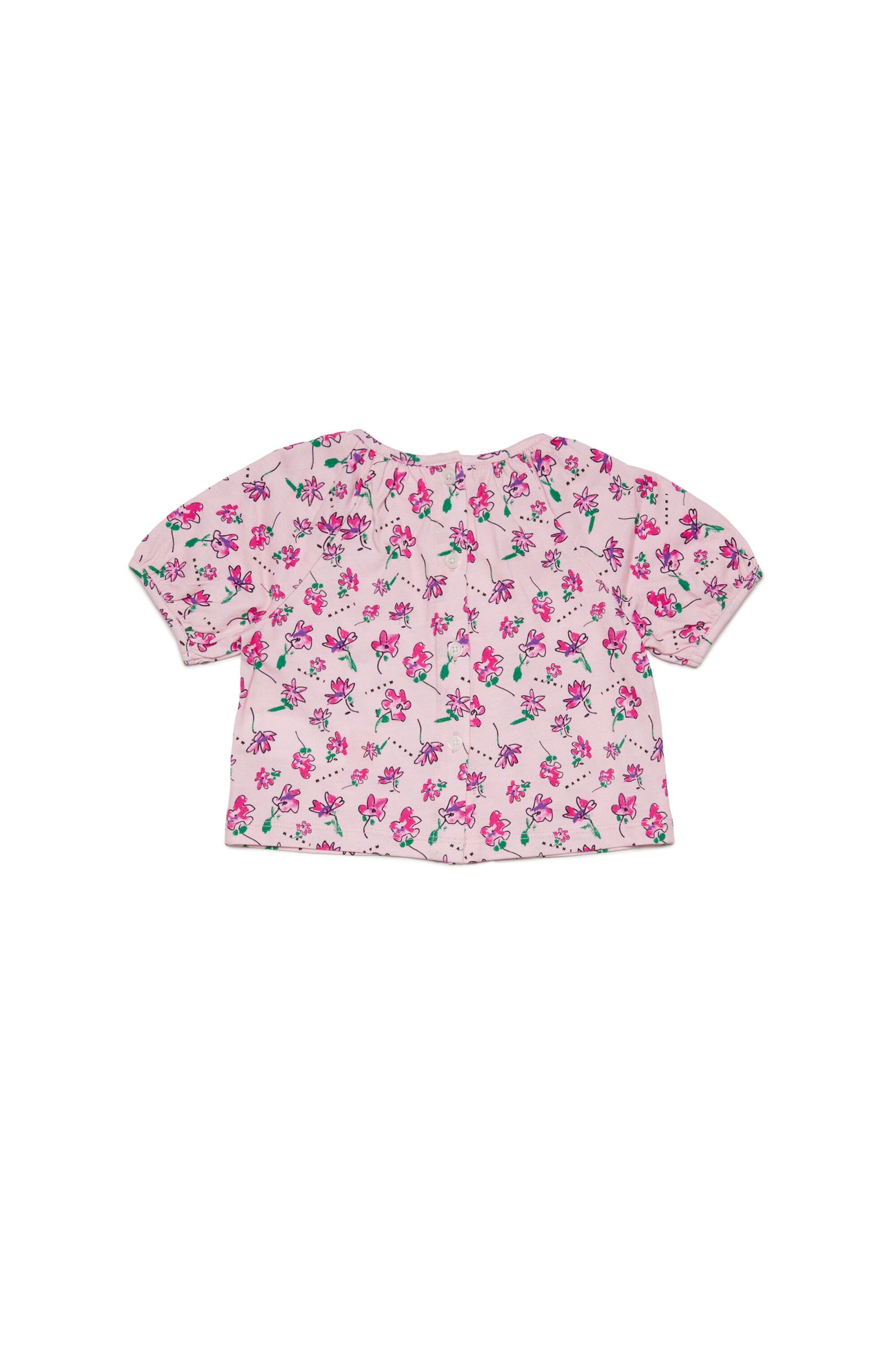 Pink Flowers allover poplin shirt Pink Flowers allover poplin shirt