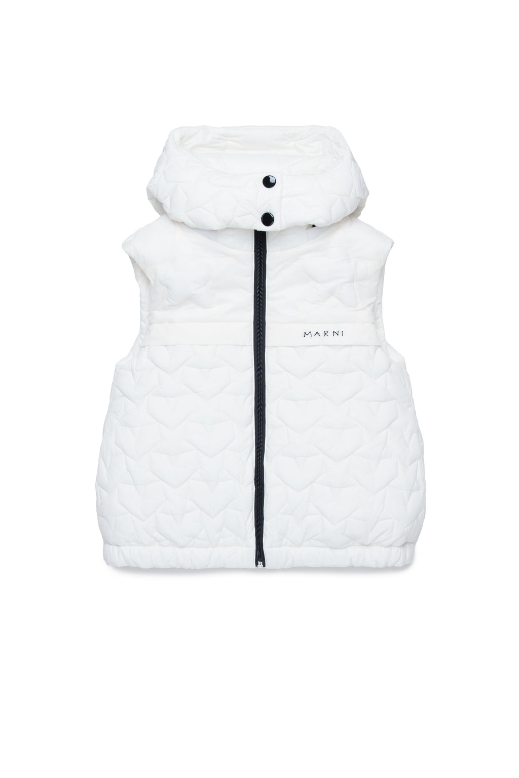 Sleeveless padded jacket with stars