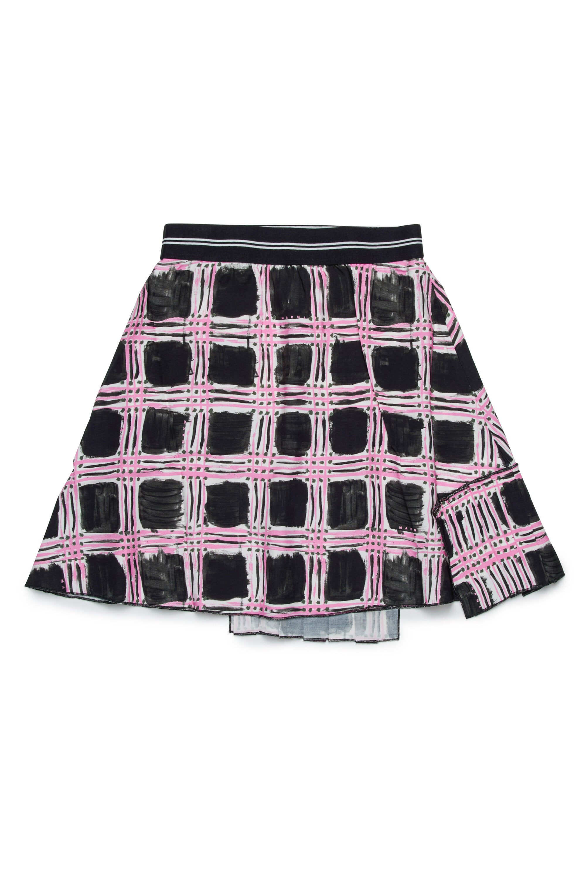 All-over check-check skirt