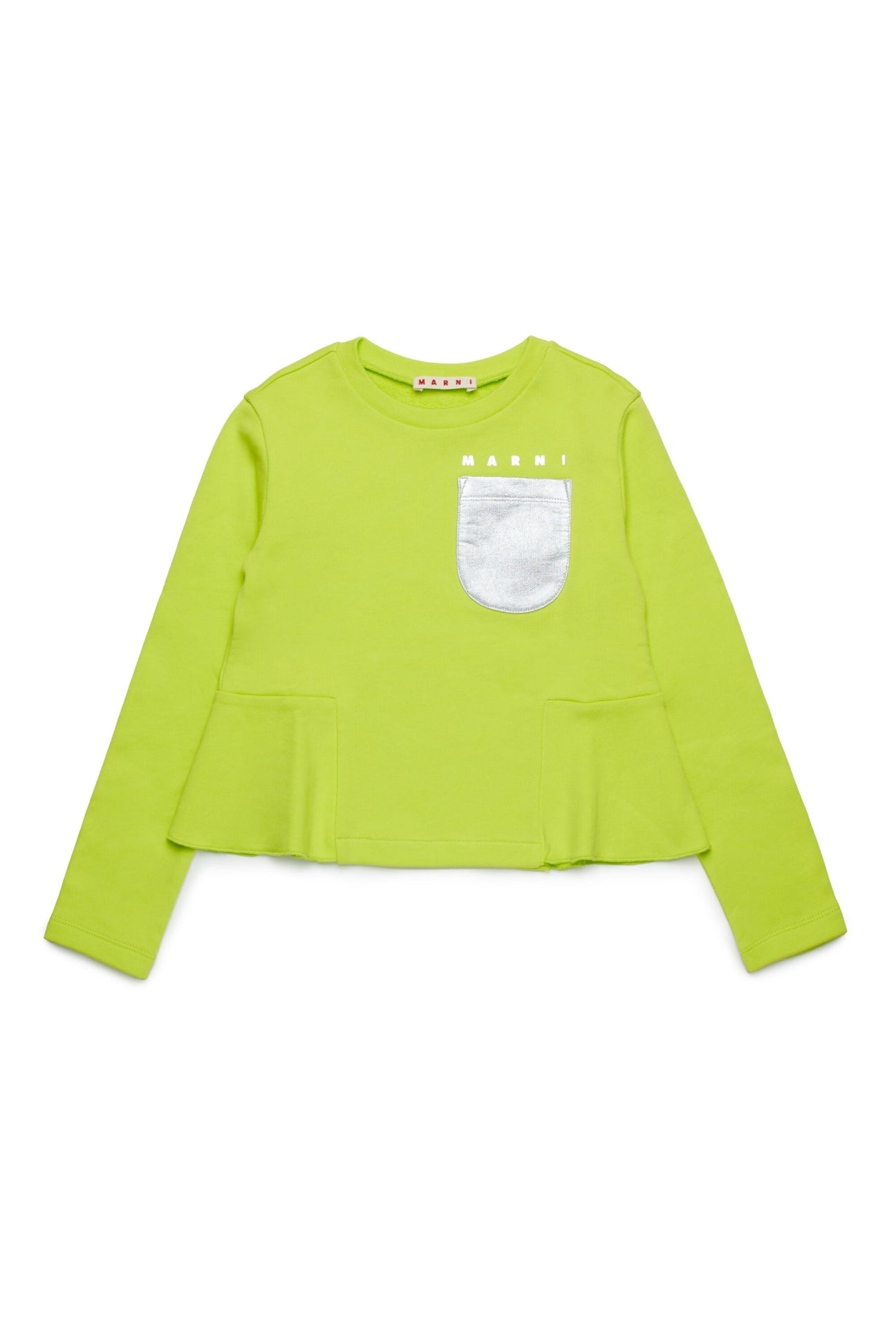 Crew-neck sweatshirt with mylar pocket Crew-neck sweatshirt with mylar pocket