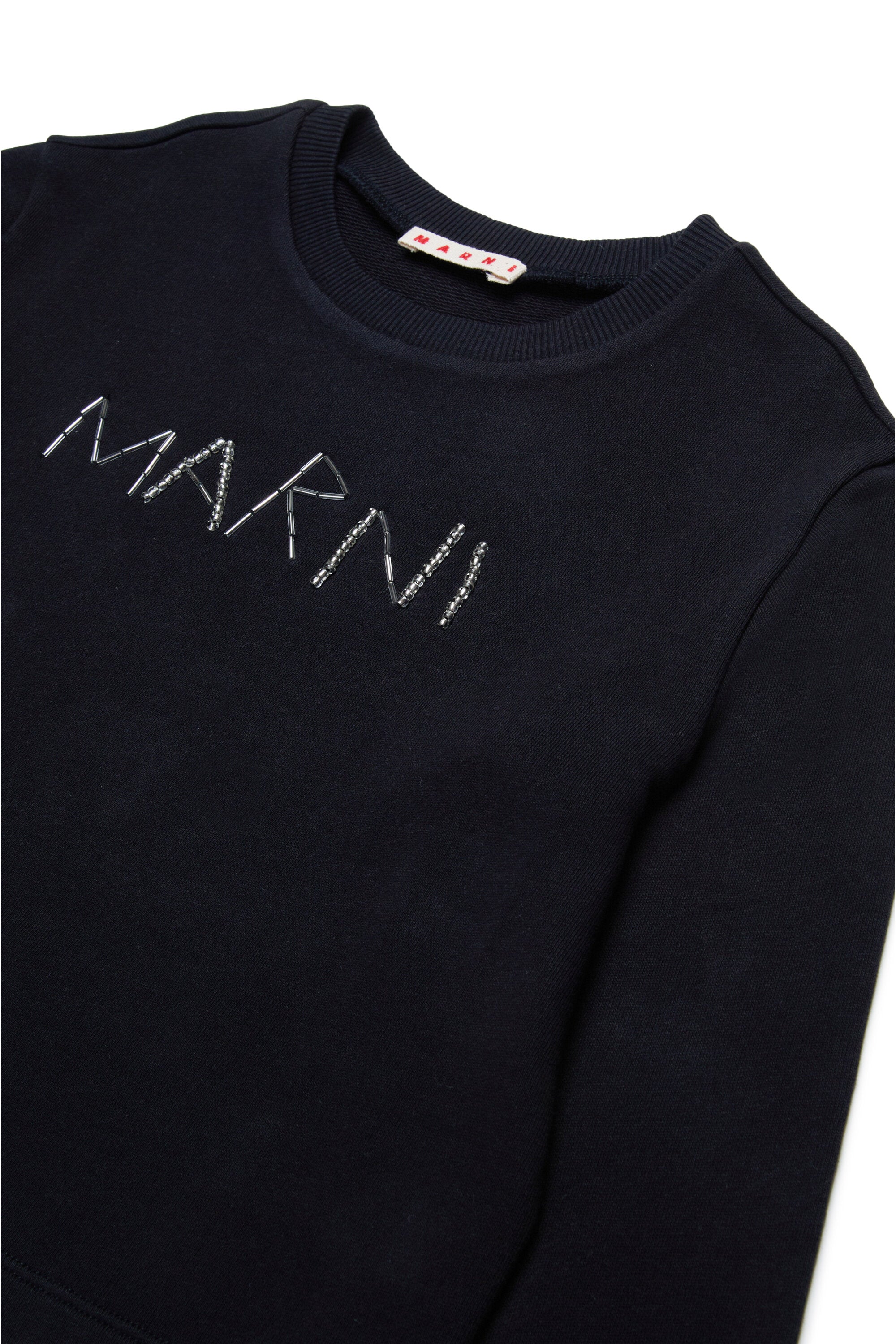 Crew-neck sweatshirt with baguette logo